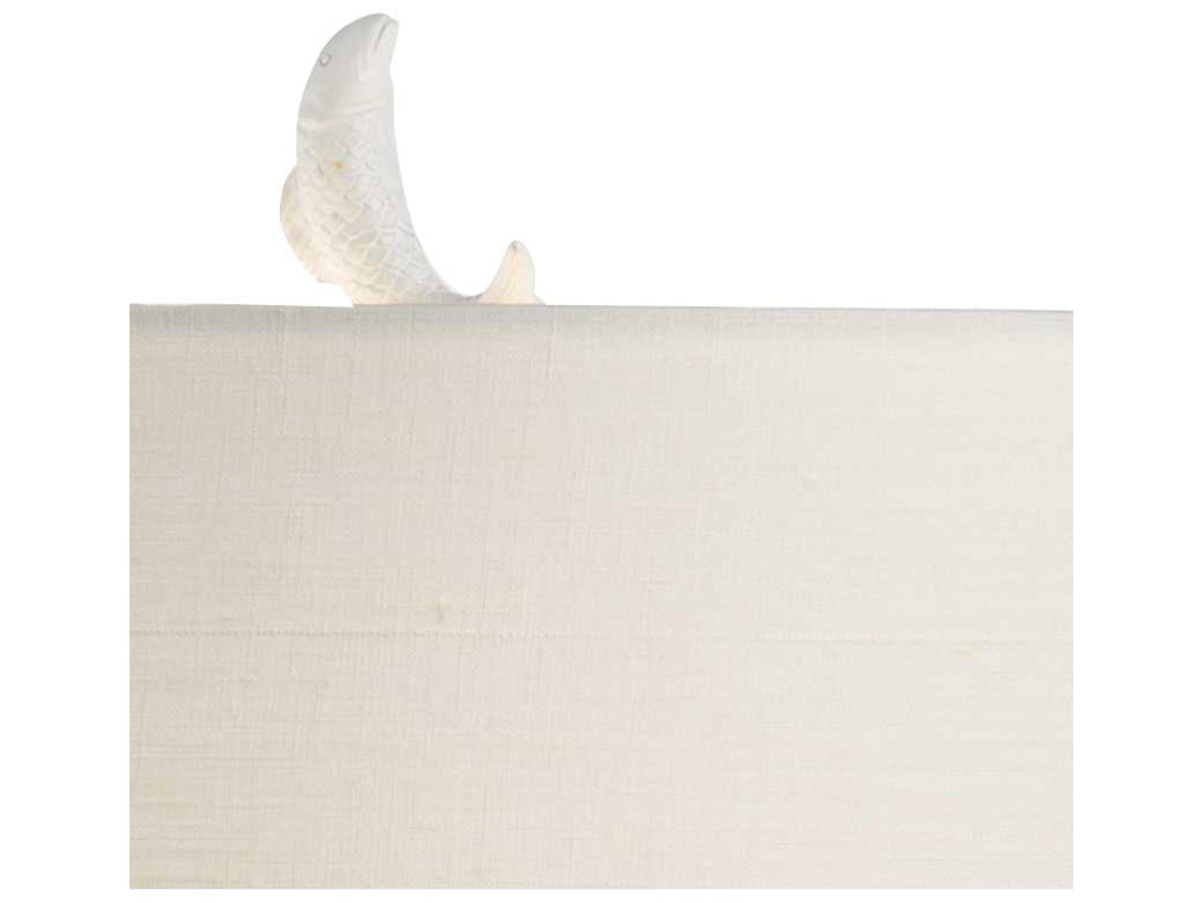 Wildwood Crane Matte White Off Linen Gold Buffet Lamp