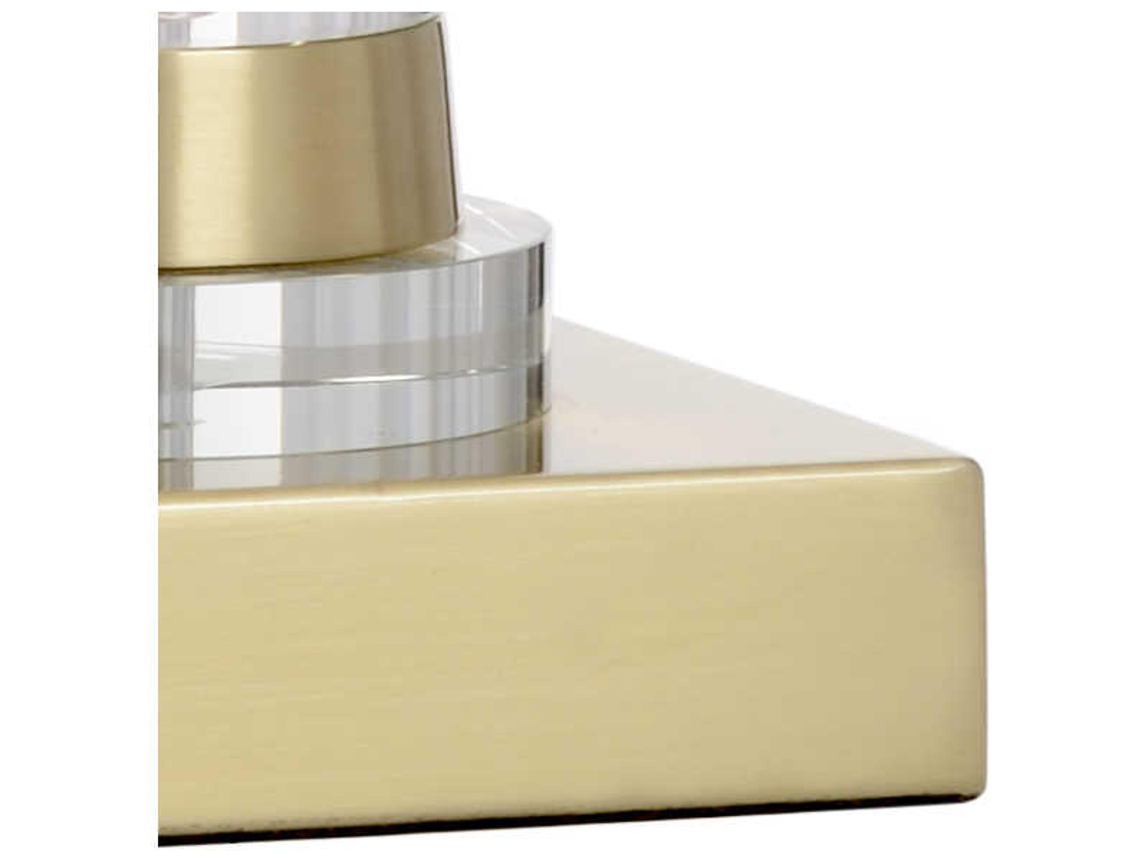 Wildwood Hadley Clear Off White Silkette Brass Buffet Lamp