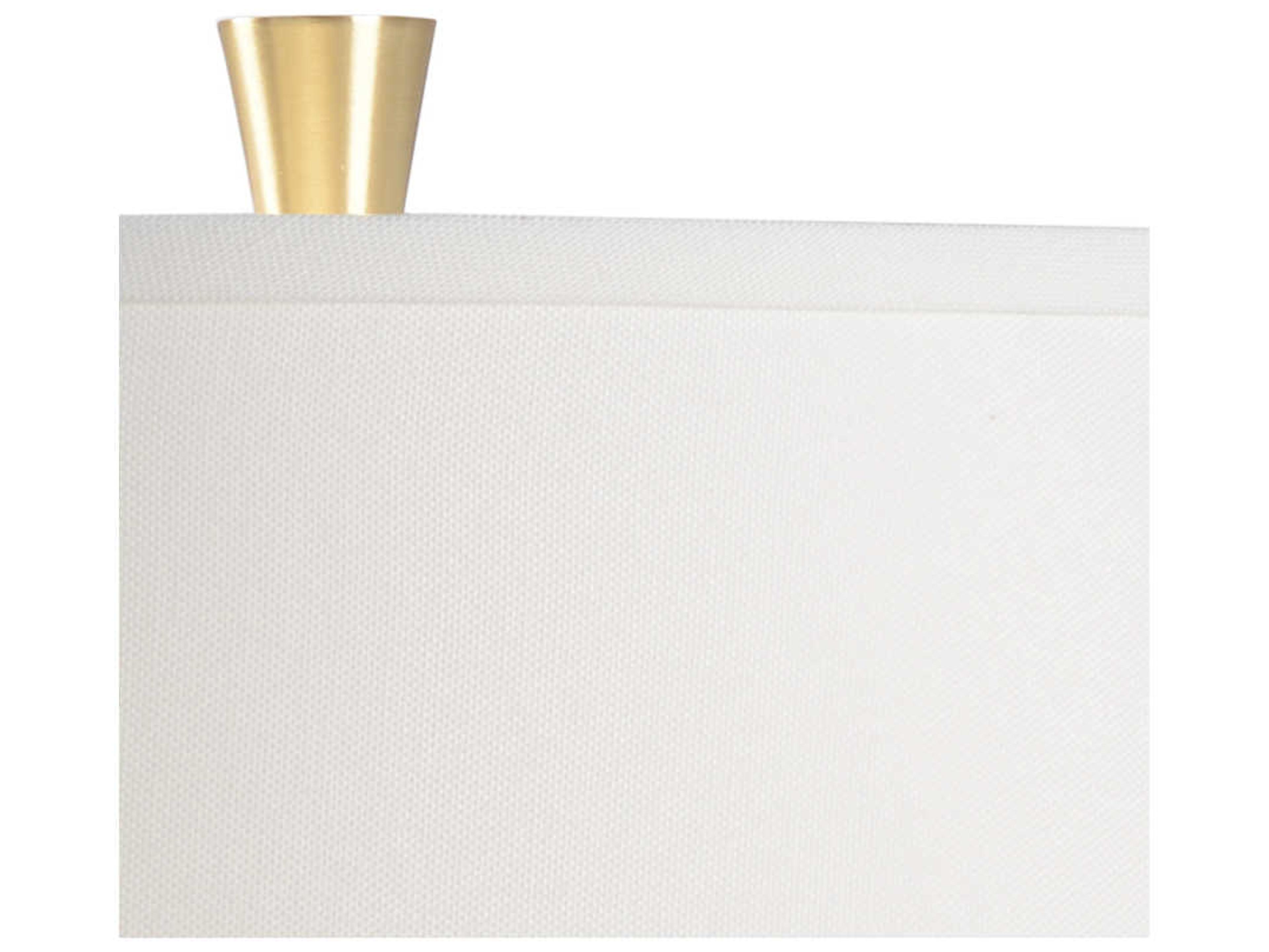 Wildwood Hadley Clear Off White Silkette Brass Buffet Lamp