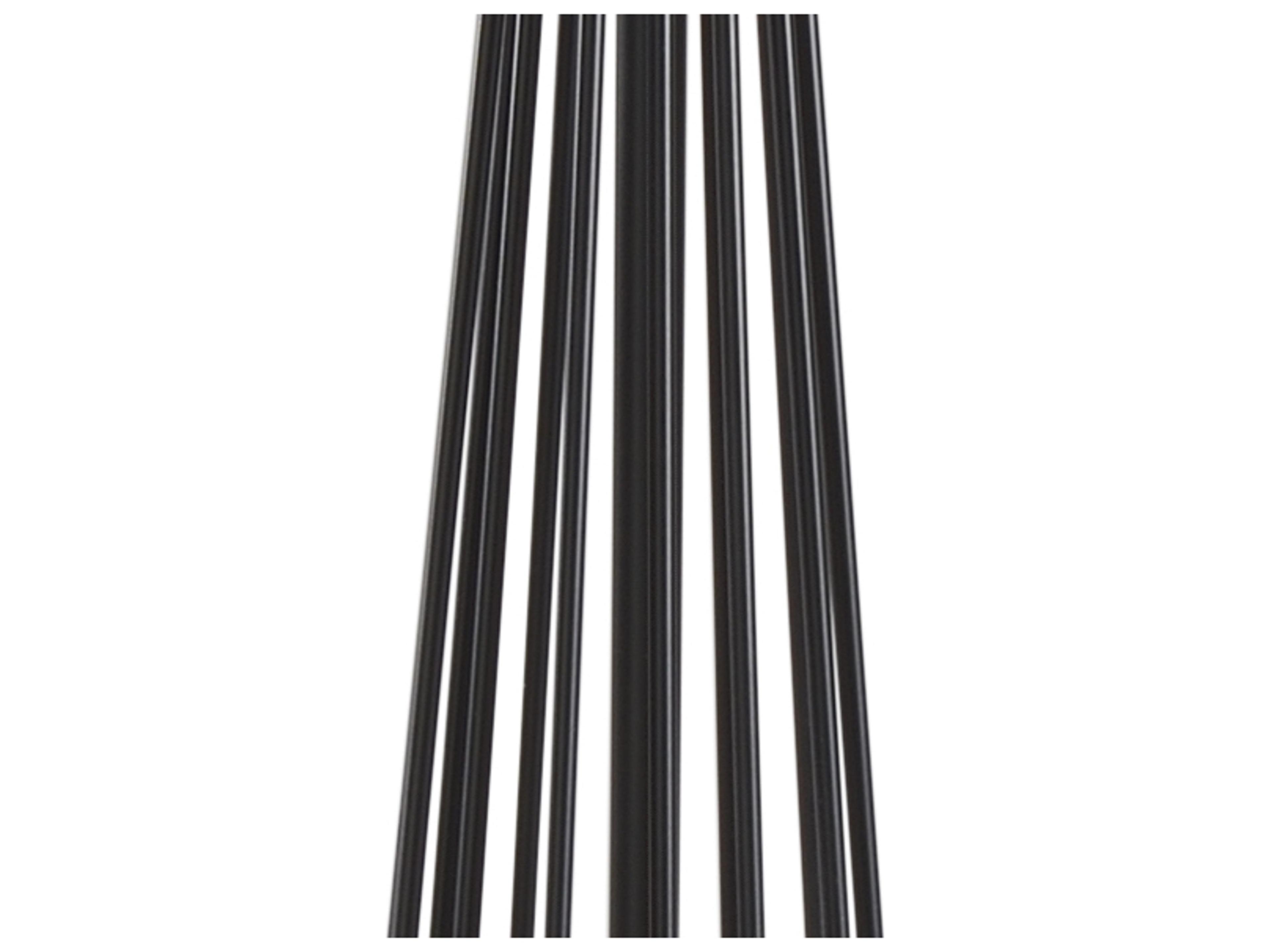 Wildwood Otis Satin Black Off White Linen Floor Lamp