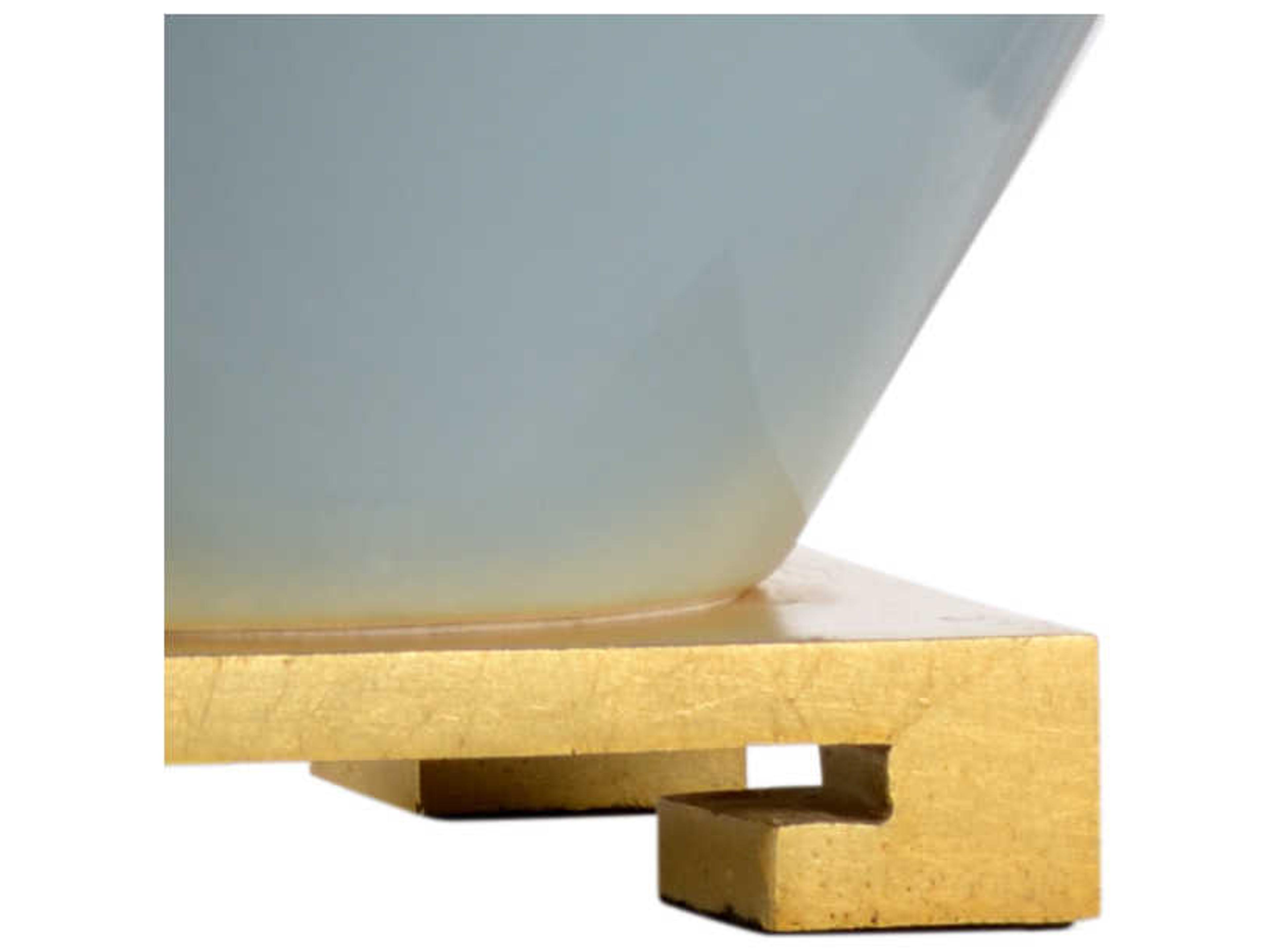 Wildwood Skylar Sky Blue Off White Linen Buffet Lamp