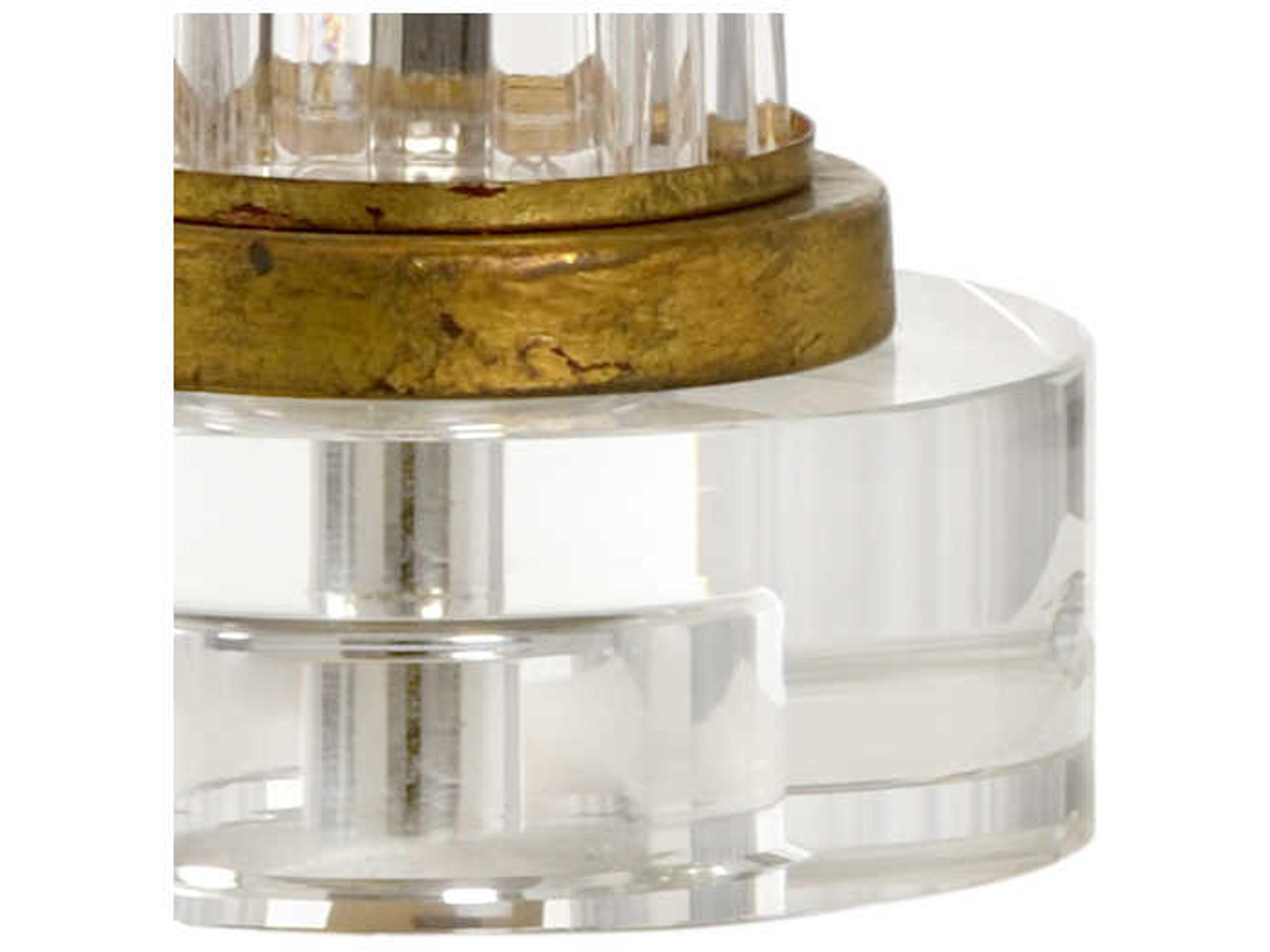 Wildwood J. Graham Clear Taupe Linen Buffet Lamp