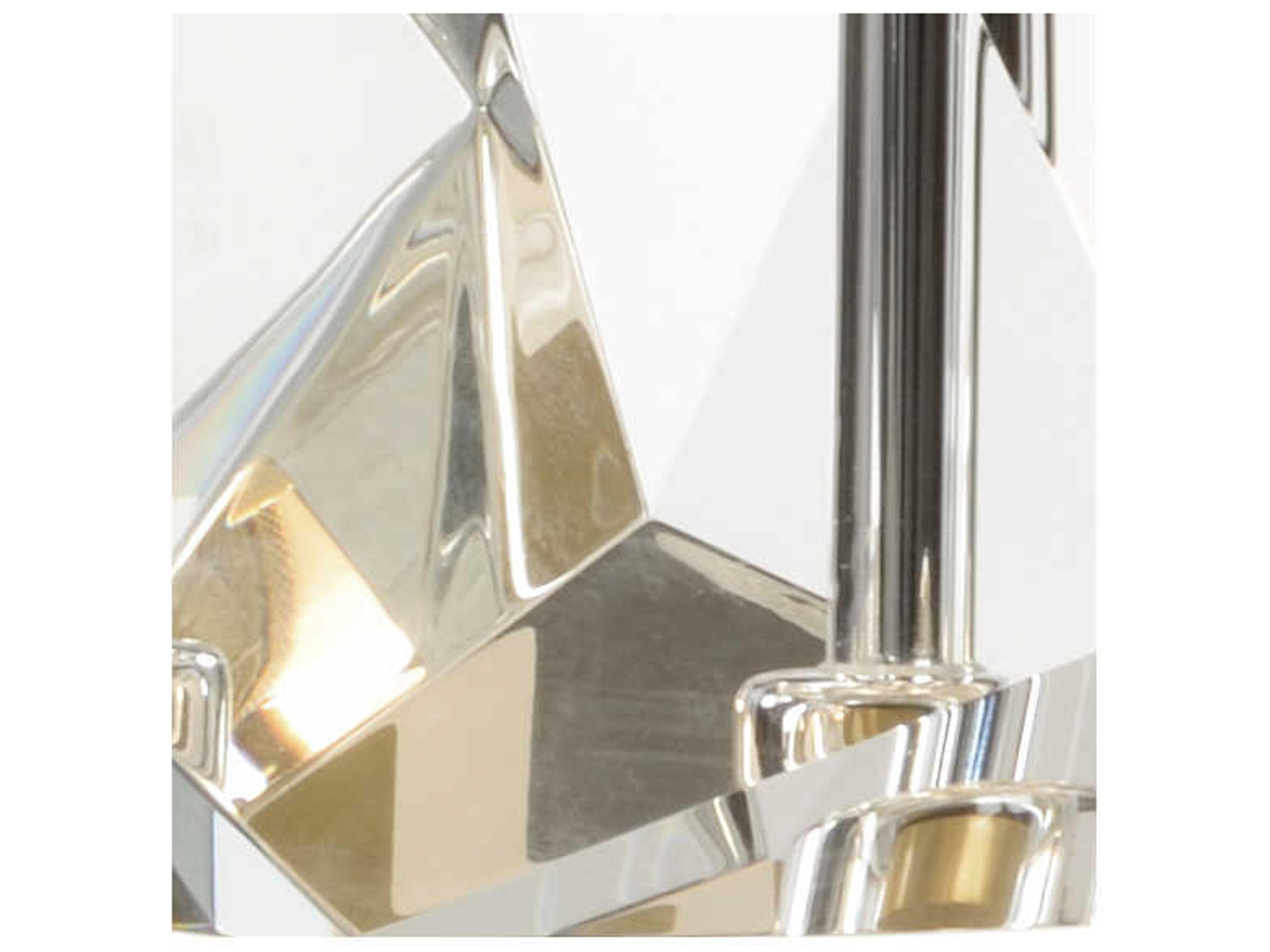 Wildwood Anson Clear White Linen Table Lamp