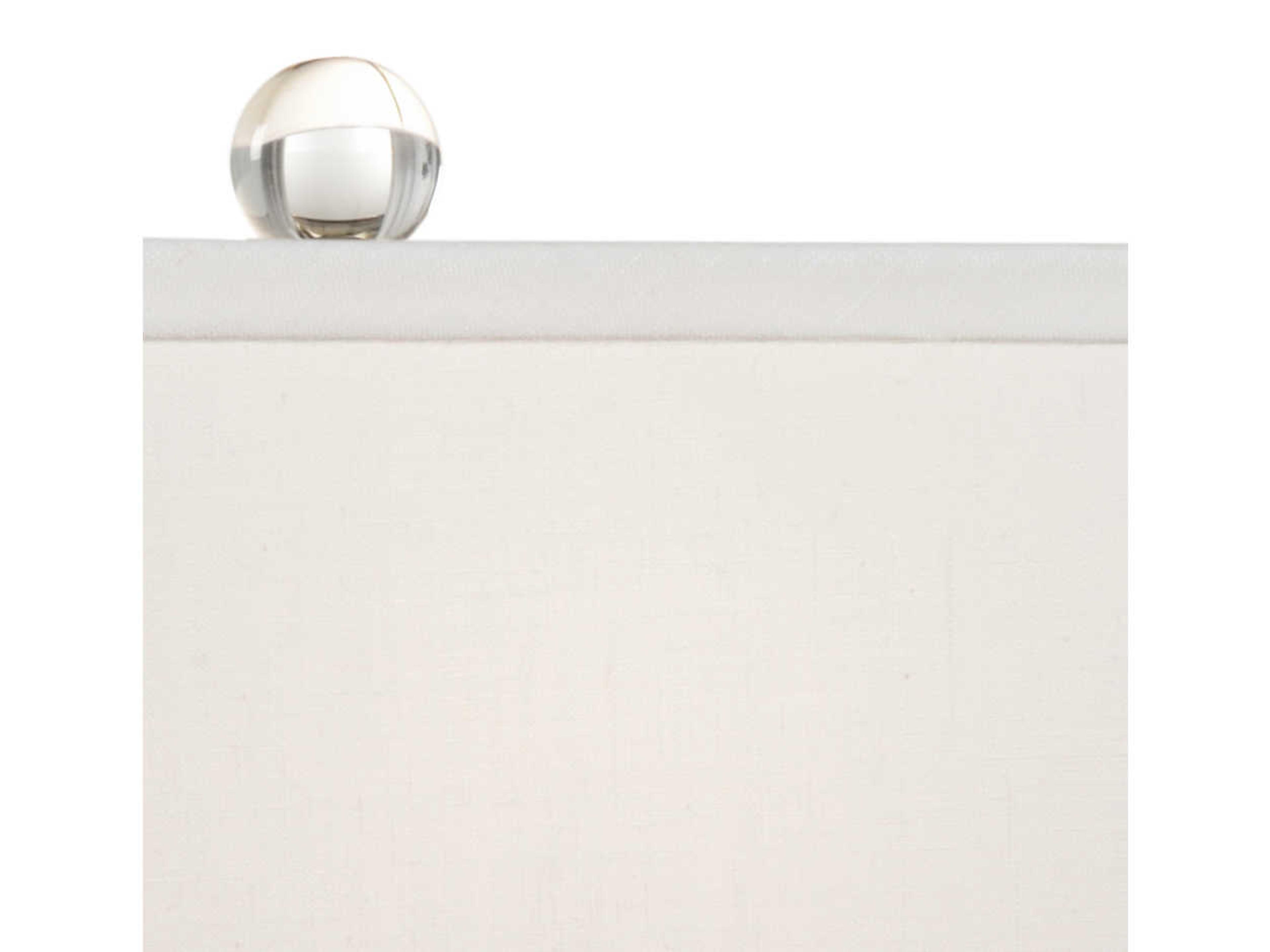 Wildwood Anson Clear White Linen Table Lamp