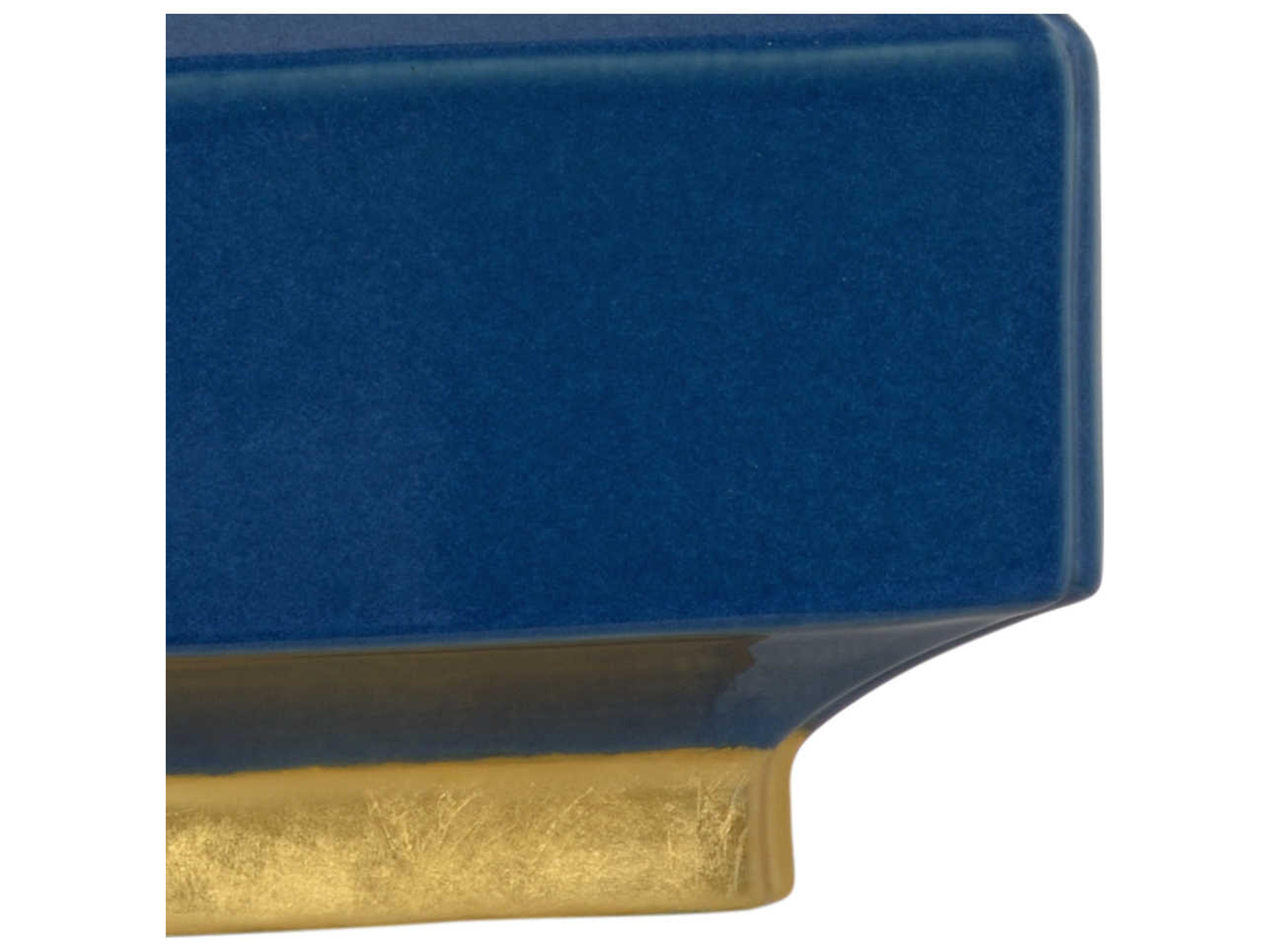 Wildwood Malone Cadet Blue Glaze Off White Silkette Gold Buffet Lamp