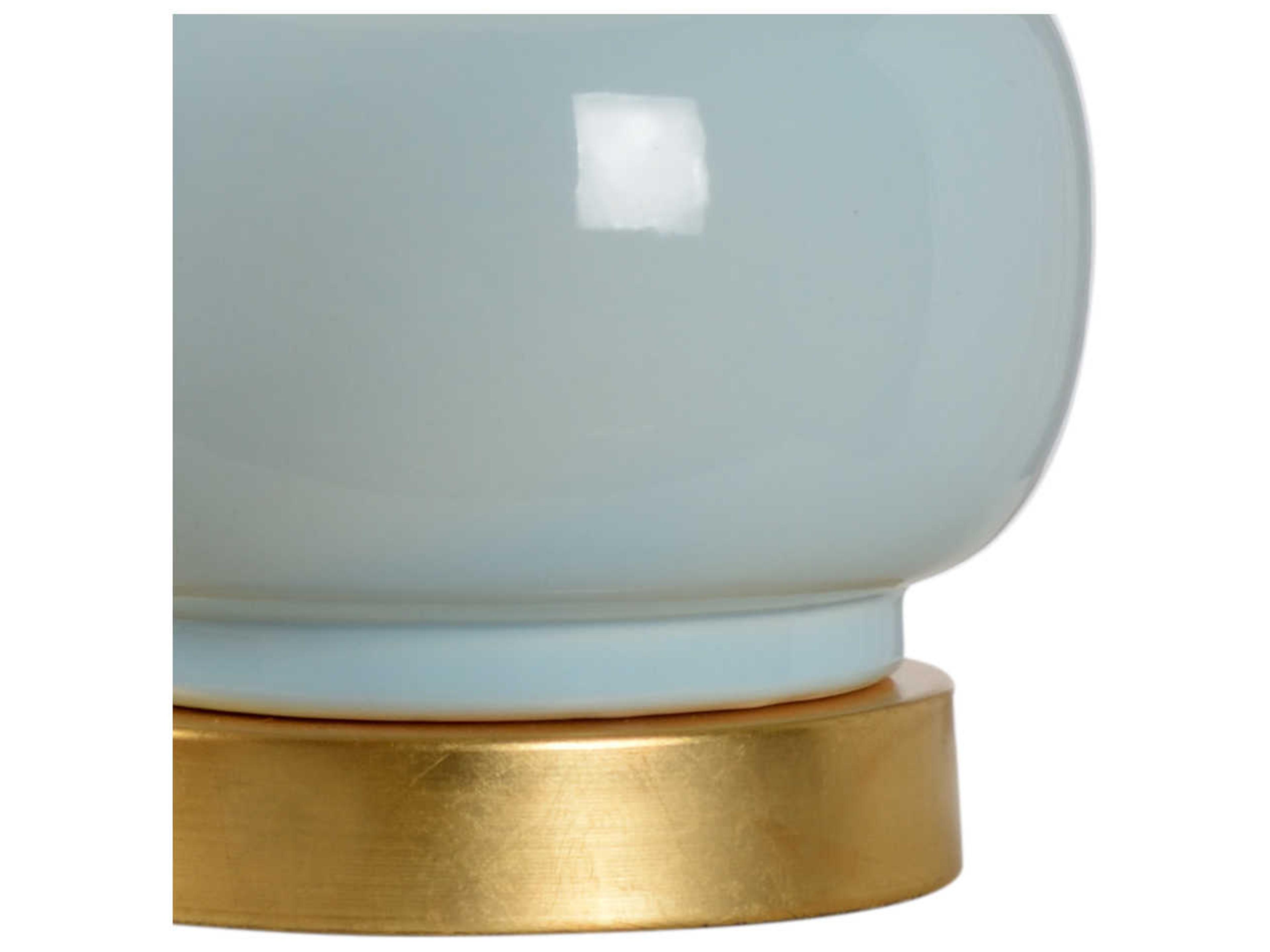 Wildwood Sigrid Blue Off White Linen Buffet Lamp