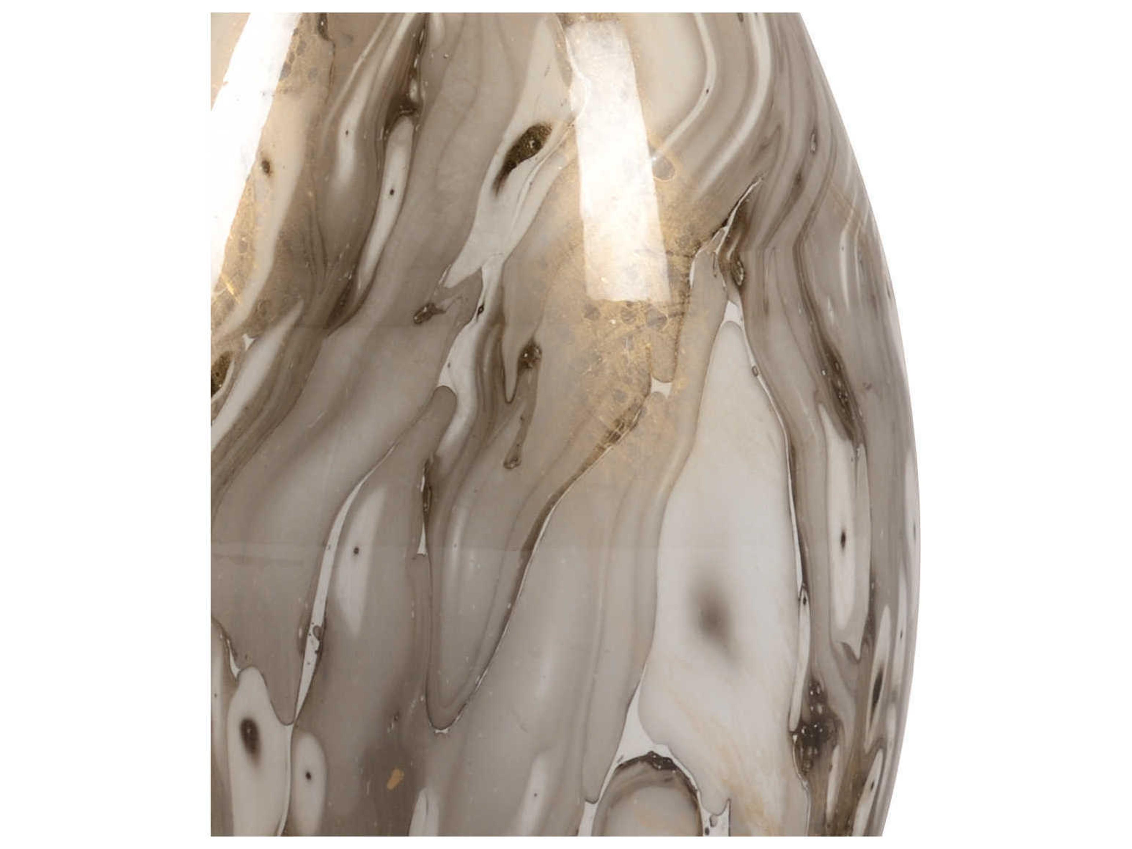 Wildwood Calacatta Gold Bottle Off White Linen Buffet Lamp