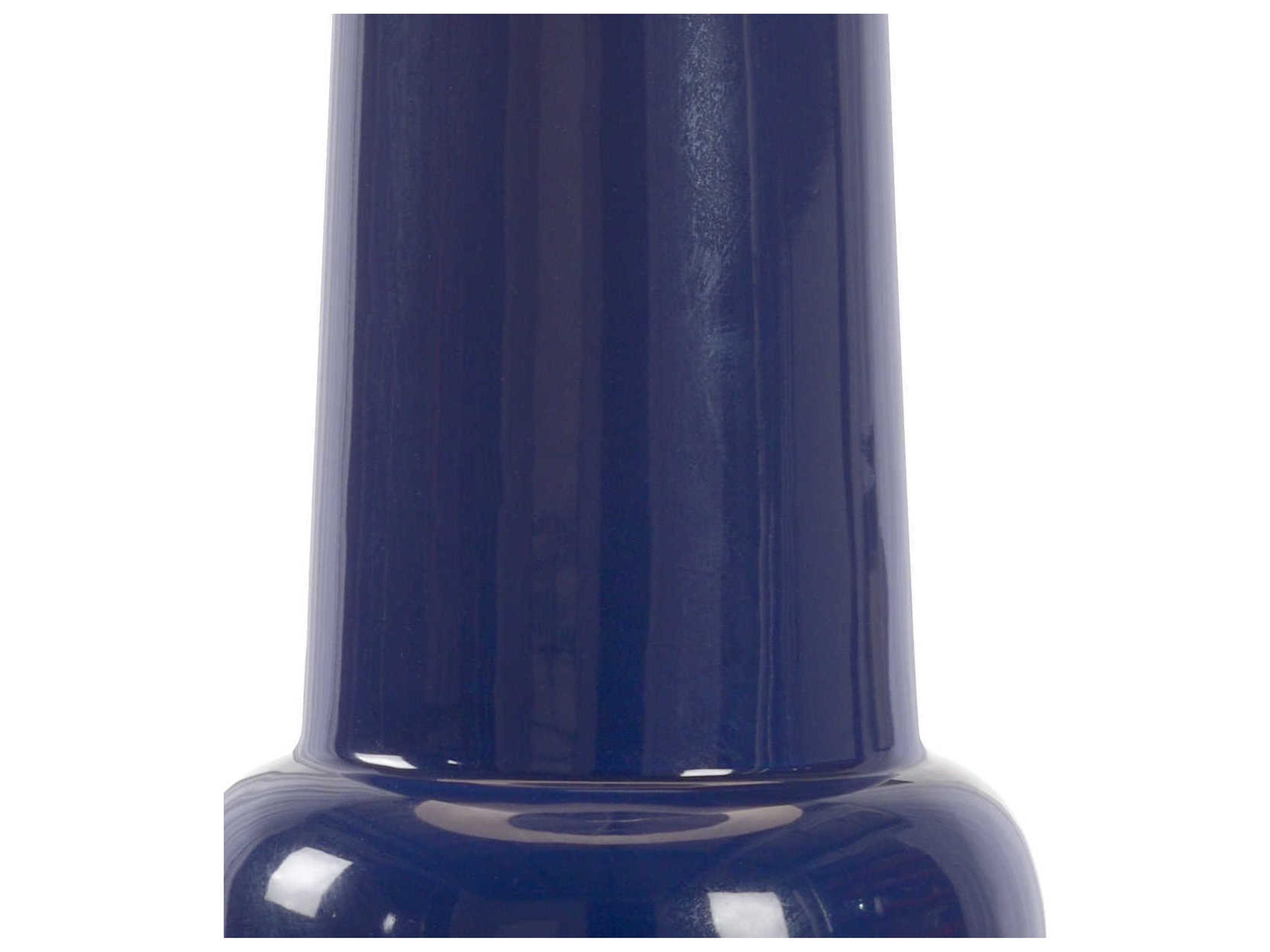 Wildwood Classic Blue White Silkette Clear Buffet Lamp