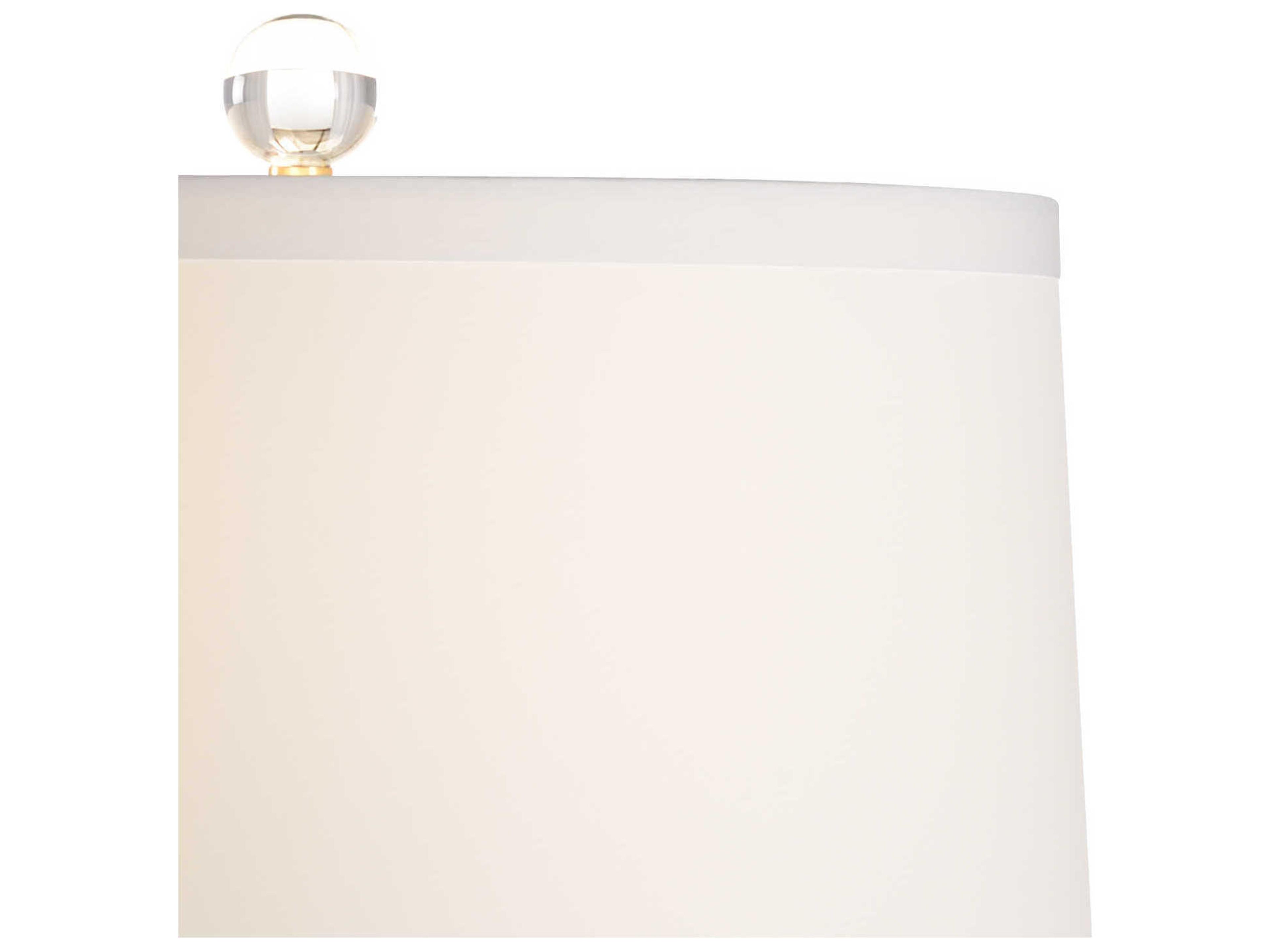 Wildwood Snow Leopard Black Teal White Off Silkette Clear Buffet Lamp