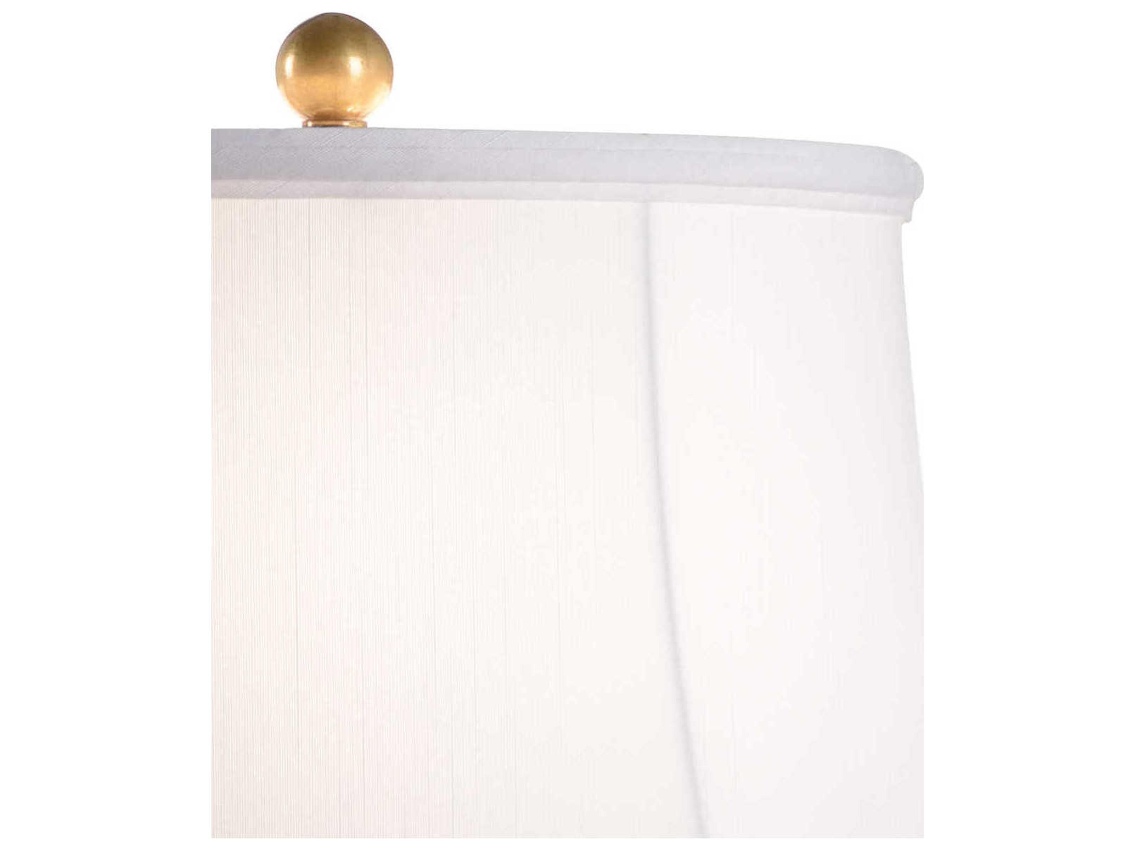 Wildwood Beverly Glen Gold White Silkette Brass Buffet Lamp