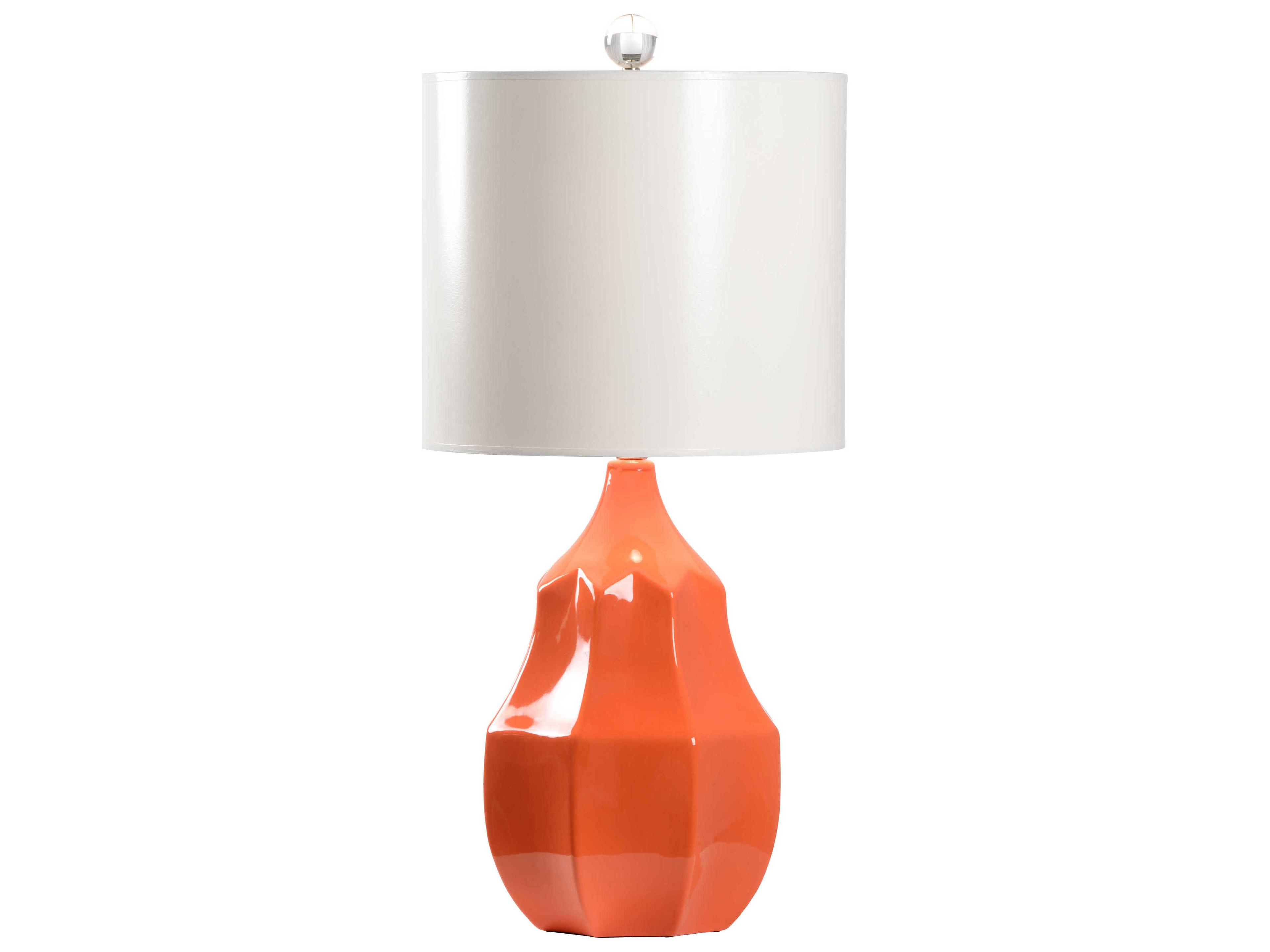 Wildwood Soft Glow Orange Super White Paper Buffet Lamp