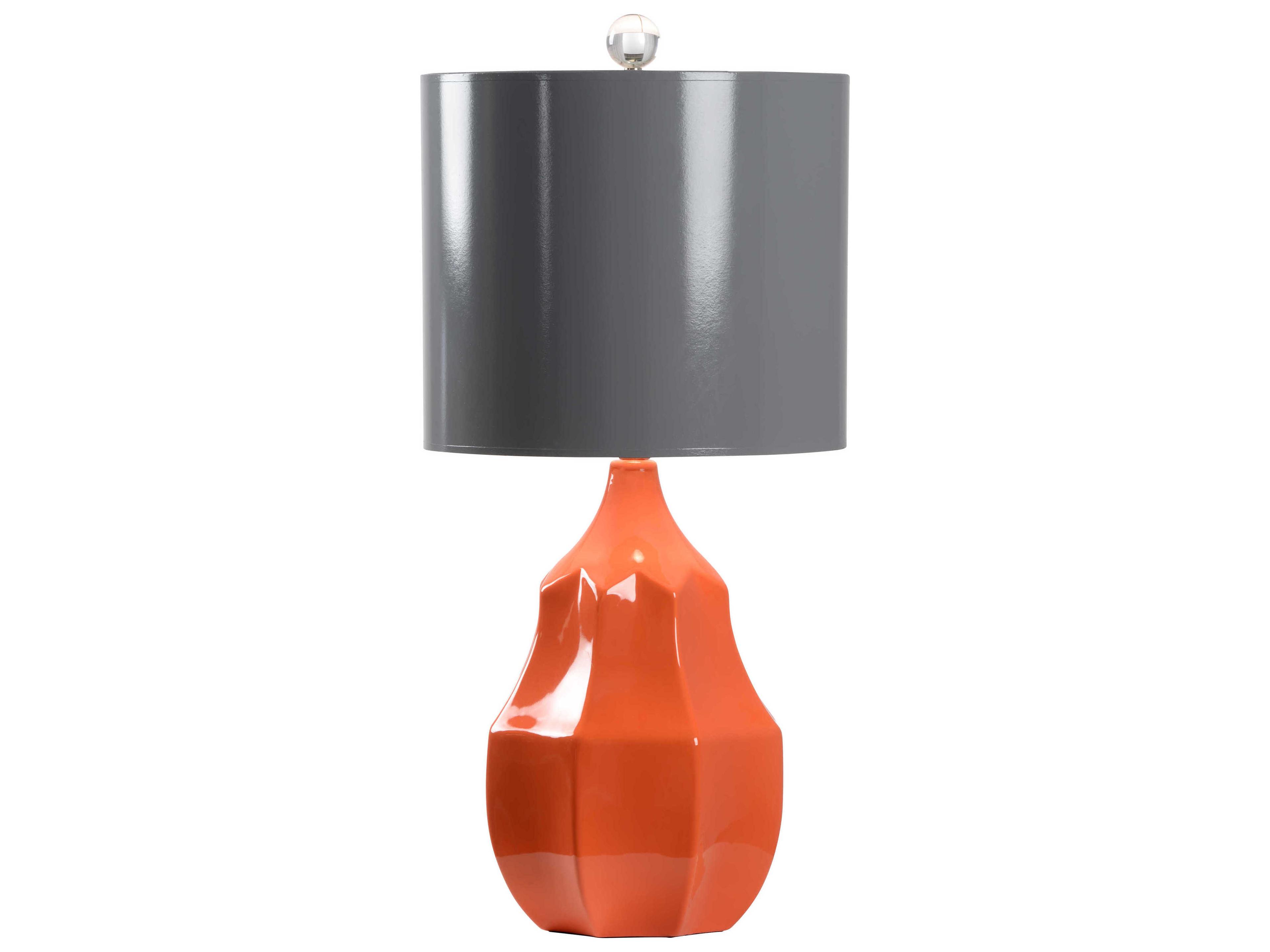 Soft Glow Orange Dior Grey Paper Buffet Lamp