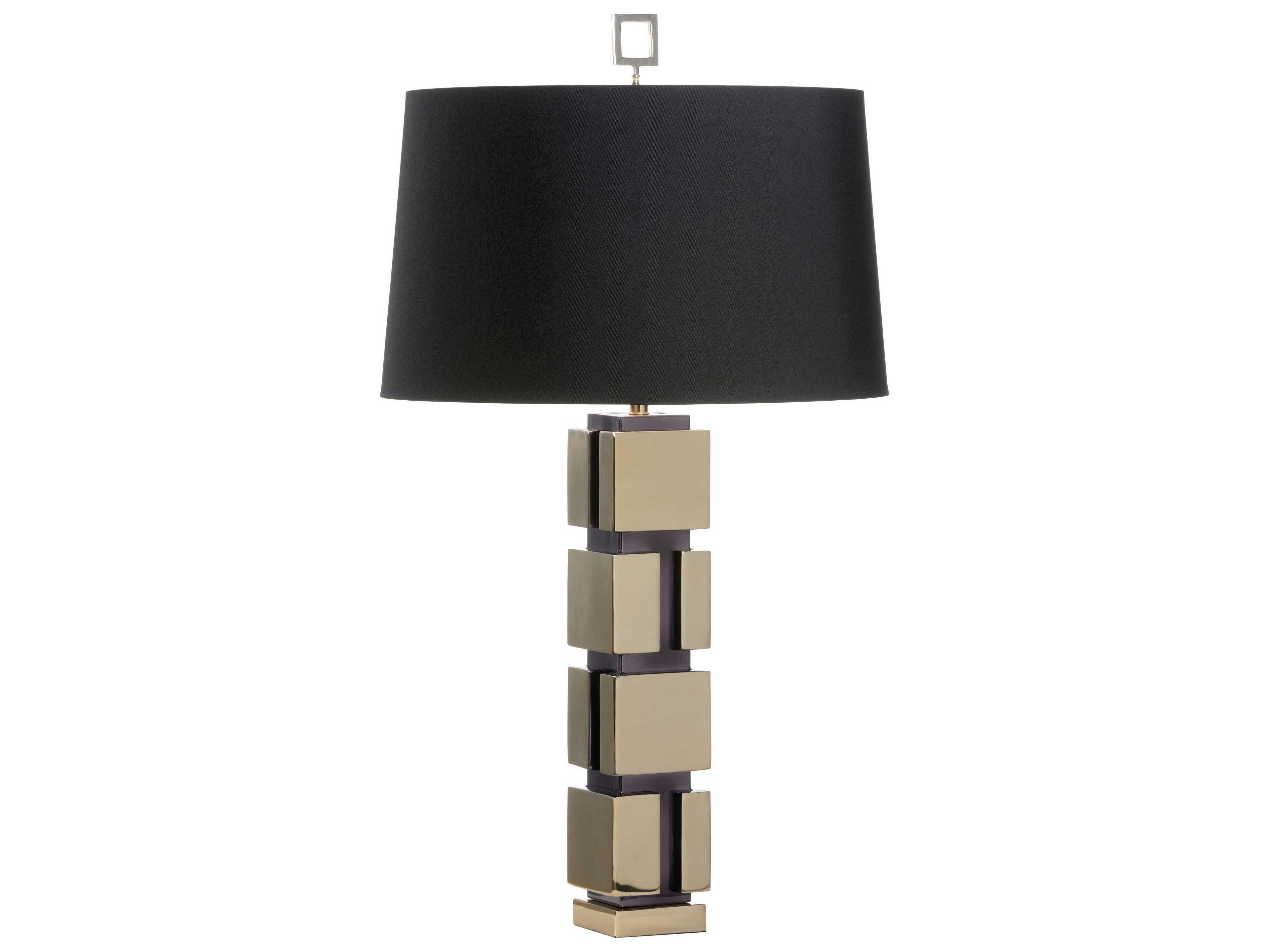 Wildwood Holton Polished Nickel Black Silkette Buffet Lamp
