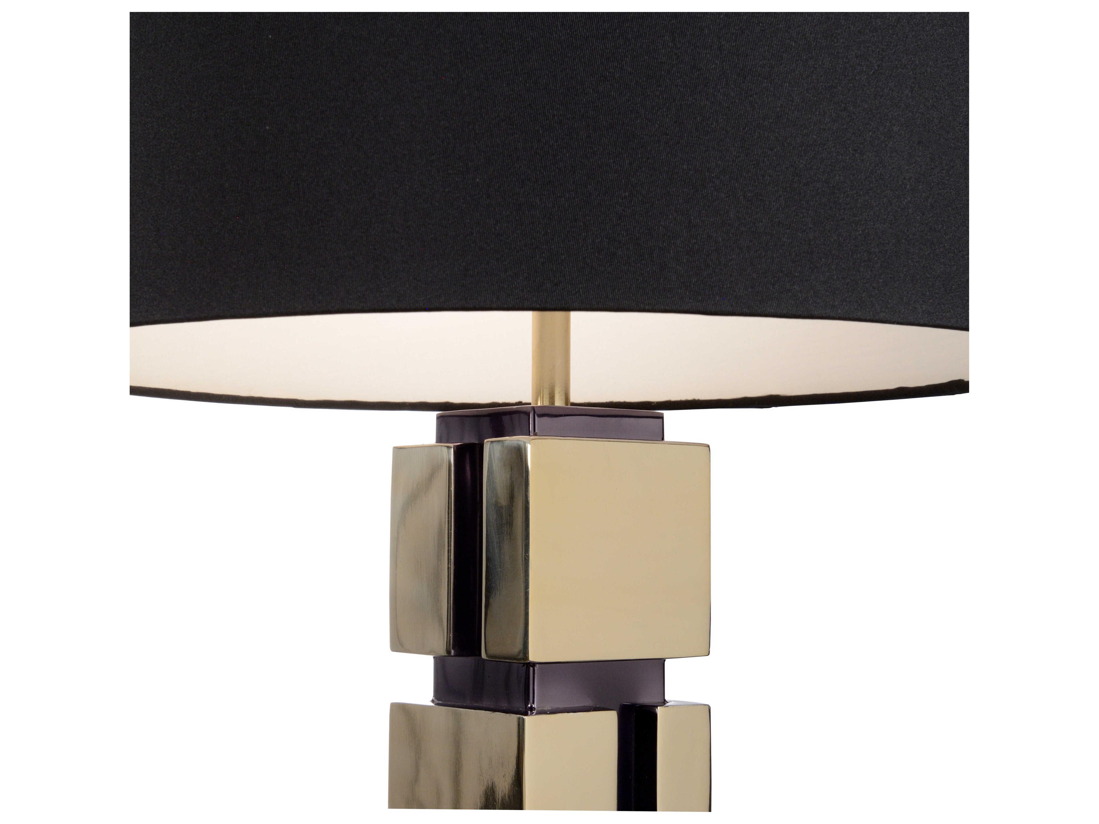 Wildwood Holton Polished Nickel Black Silkette Buffet Lamp
