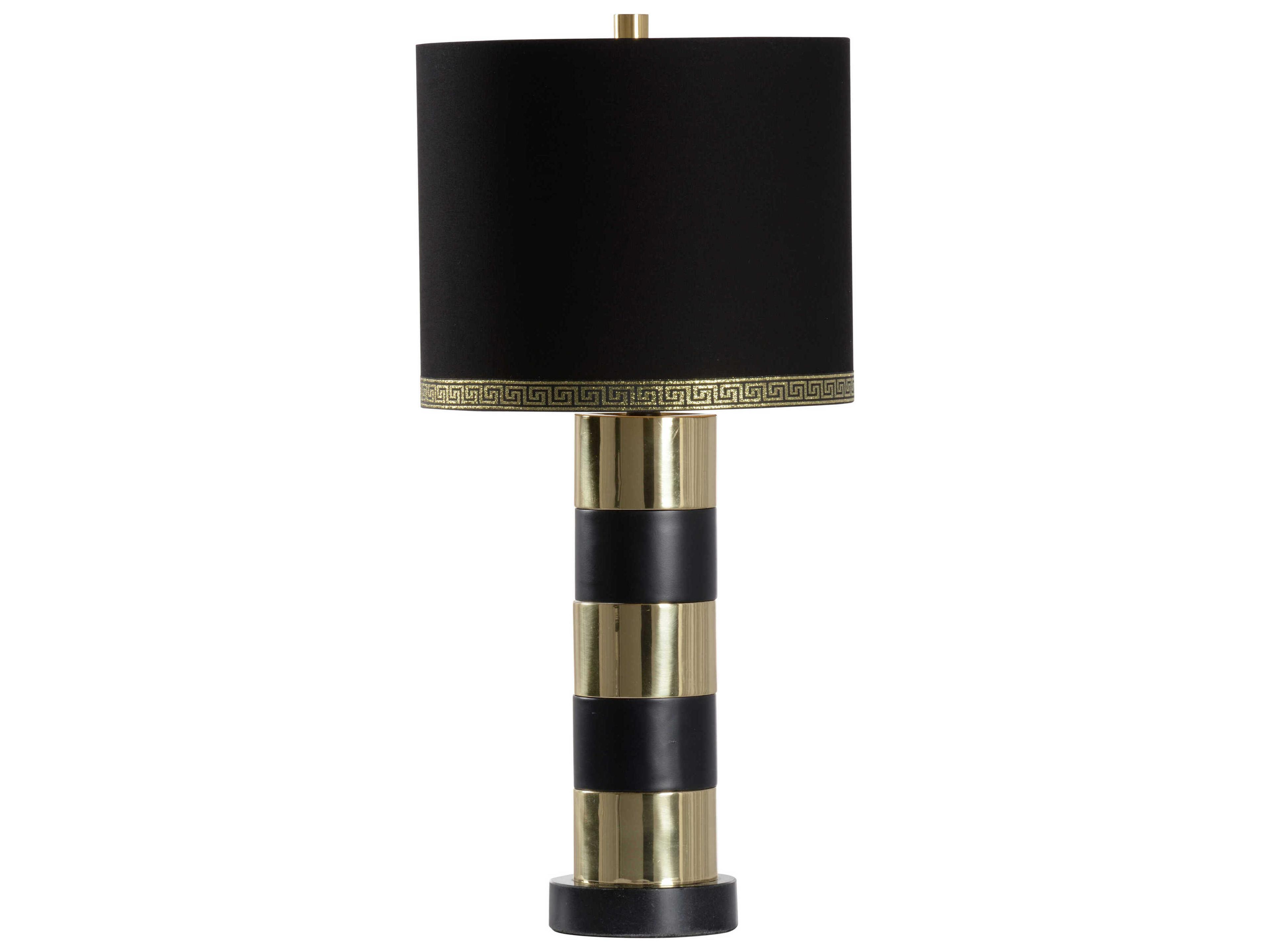 Column Like You See It Black Polished Brass Silkette Buffet Lamp