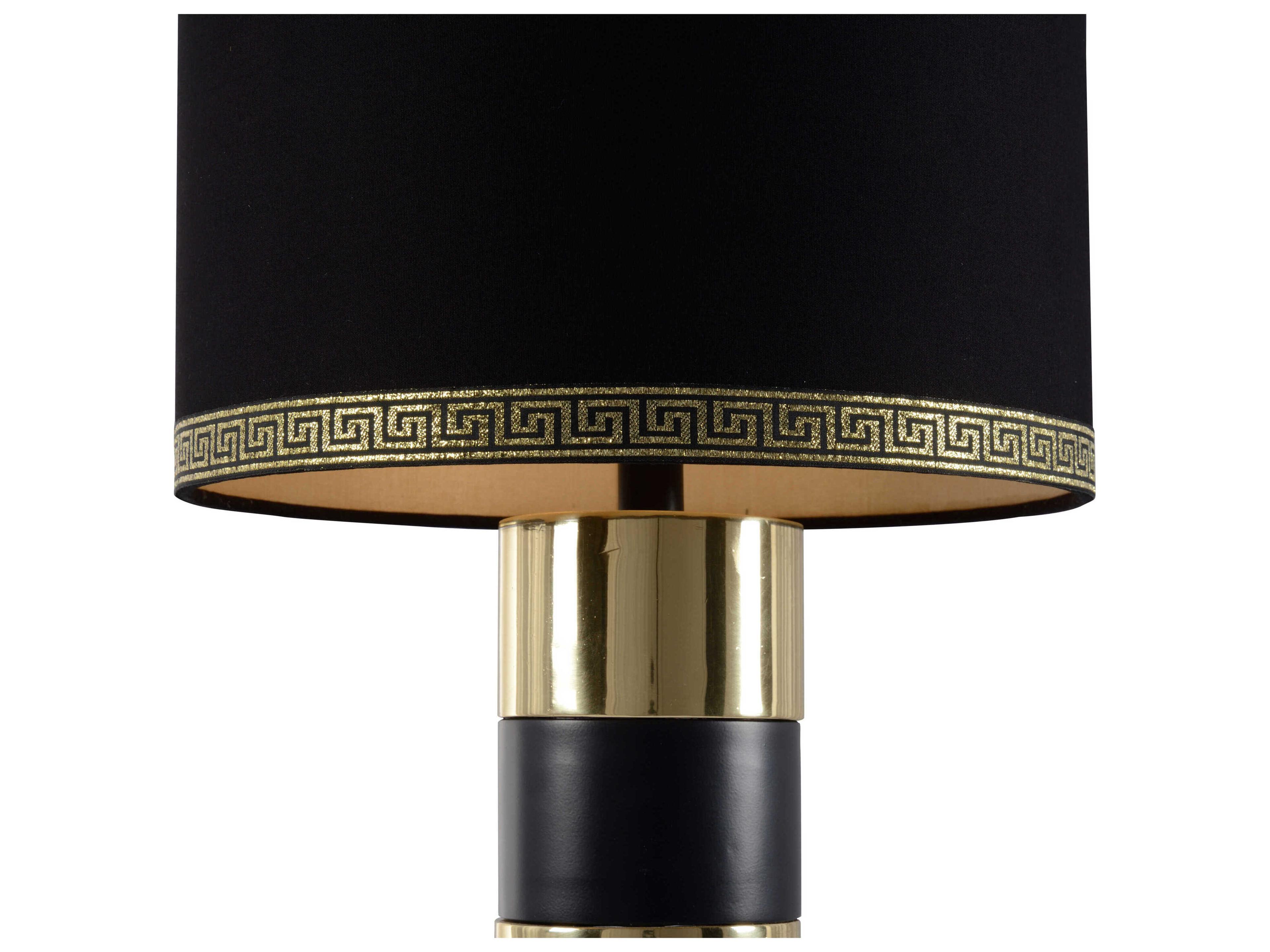 Wildwood Column Like You See It Black Polished Brass Silkette Buffet Lamp