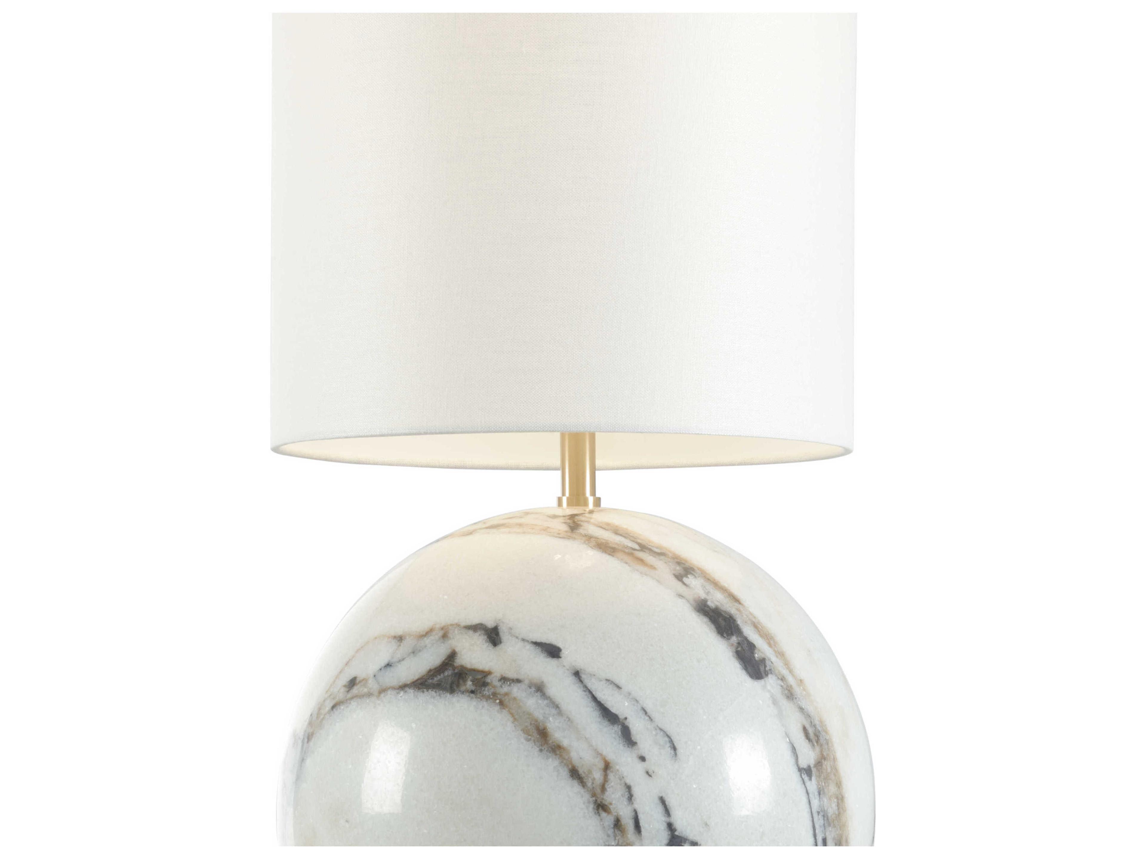 Wildwood Novara Natural Carslan Coffee Bronze Off White Linen Buffet Lamp