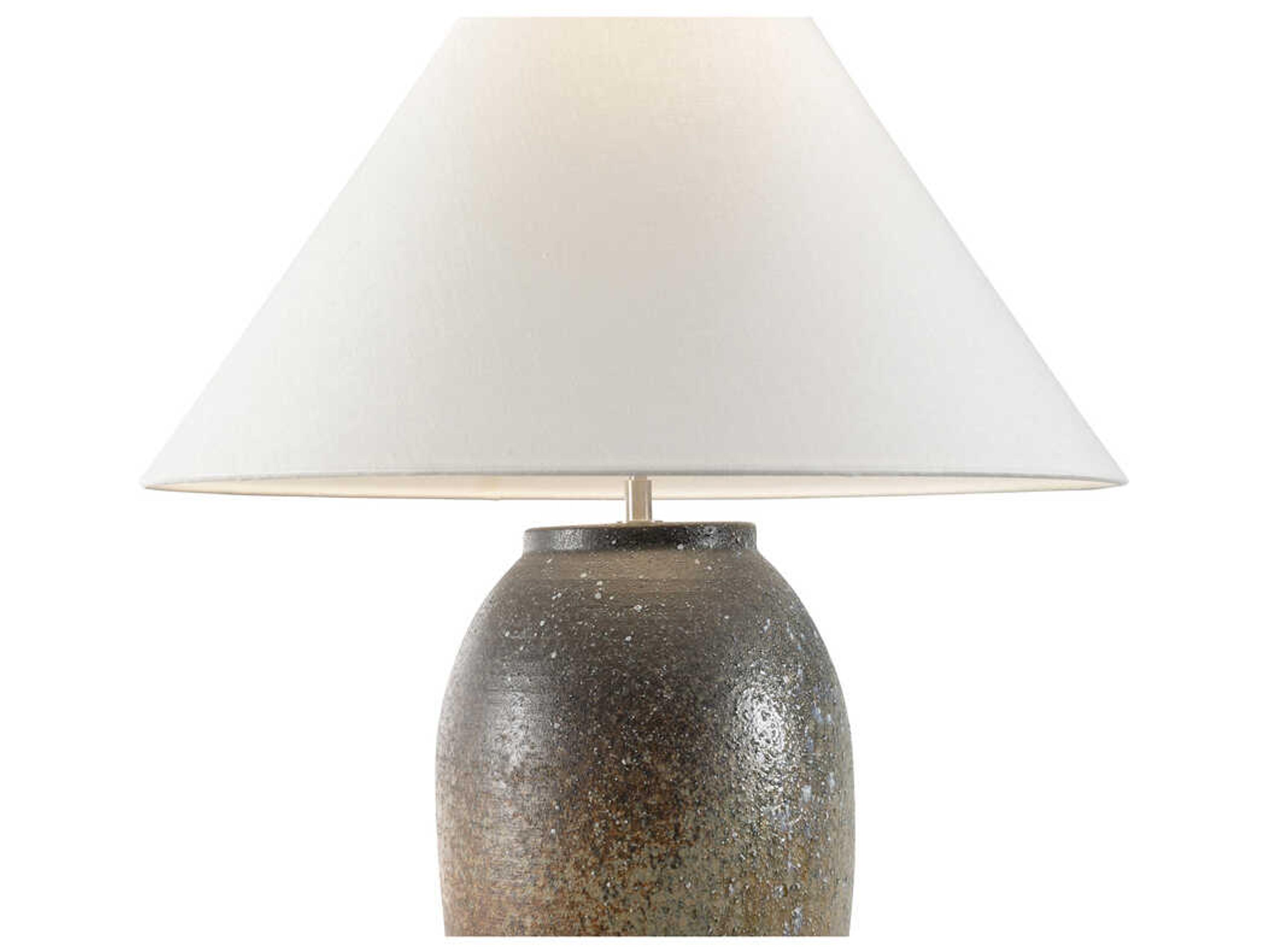 Wildwood Shiga Megumi Brown Green Table Lamp