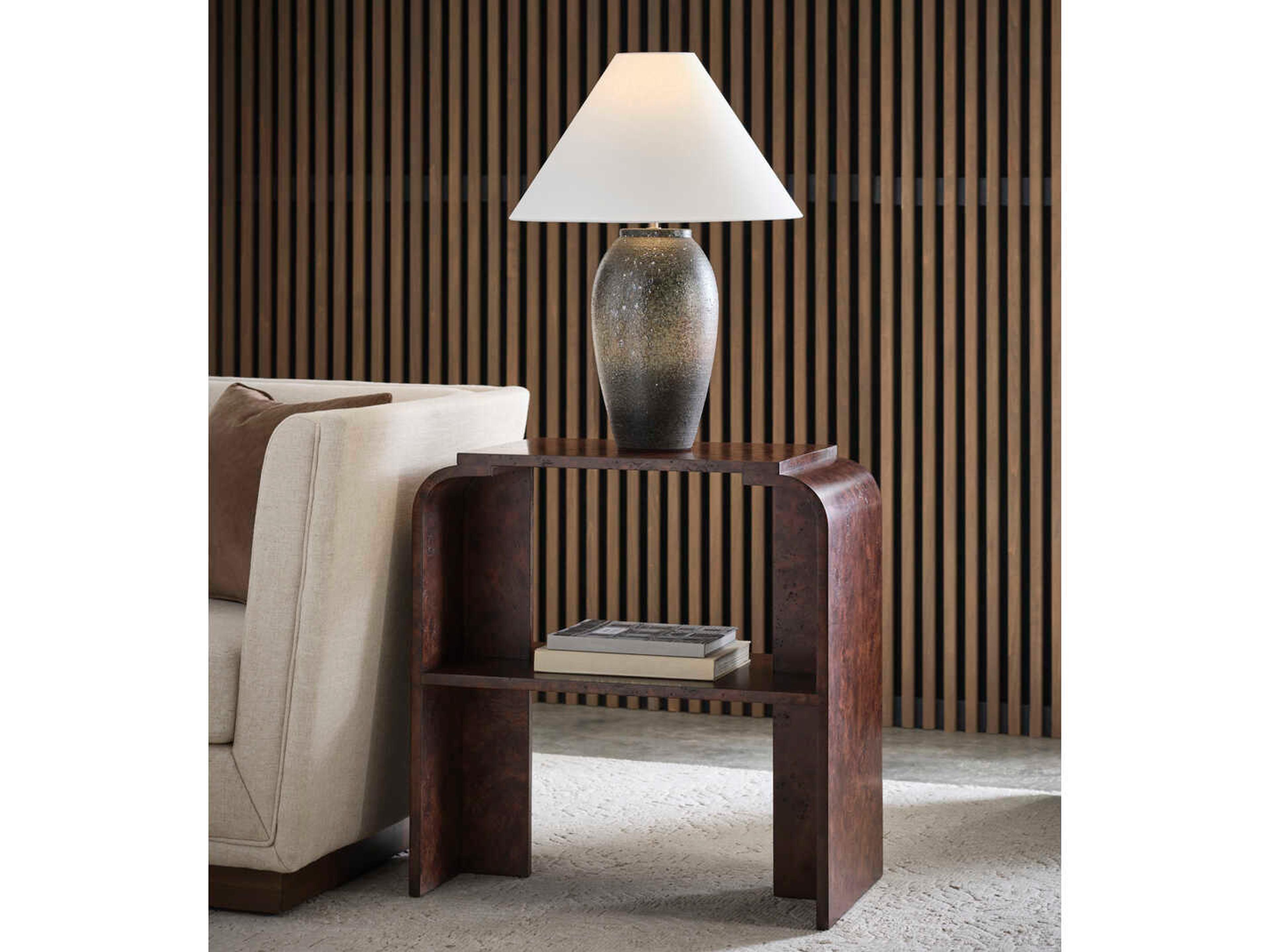Wildwood Shiga Megumi Brown Green Table Lamp