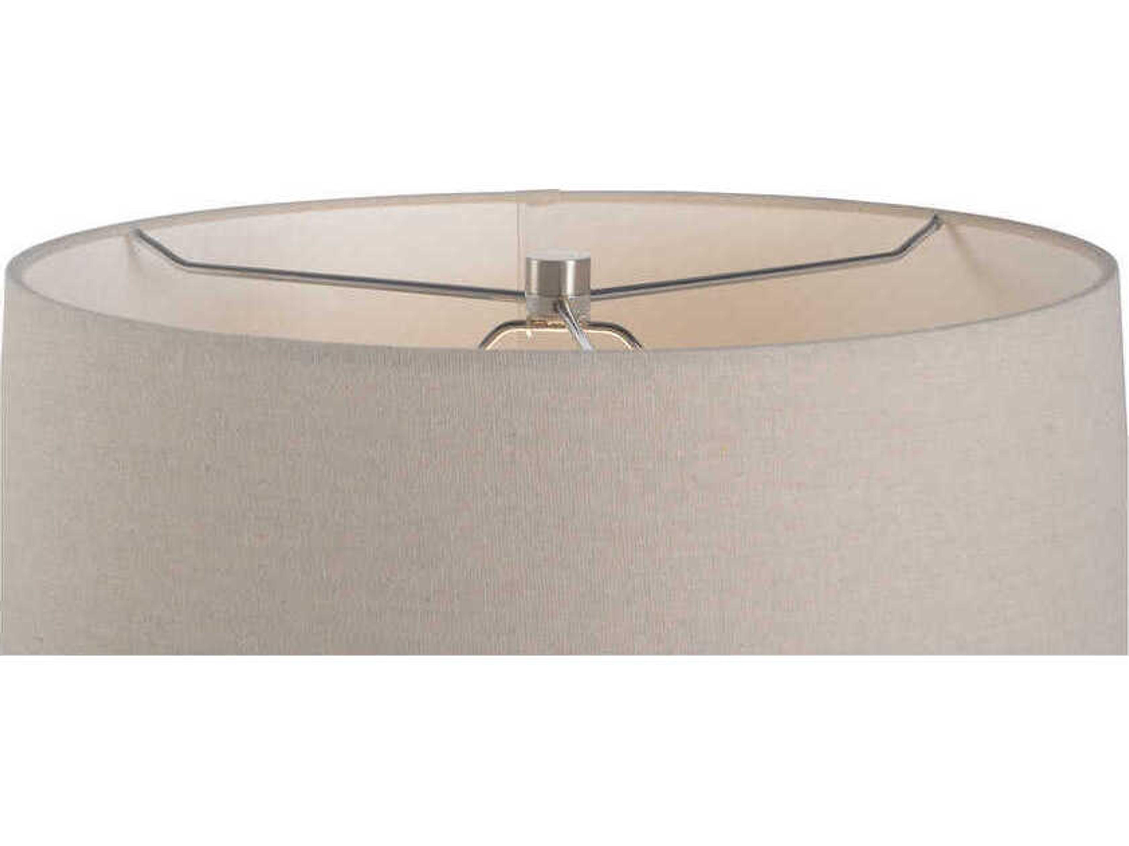 Wildwood Shiga Hatsu Blue Tan Linen Buffet Lamp