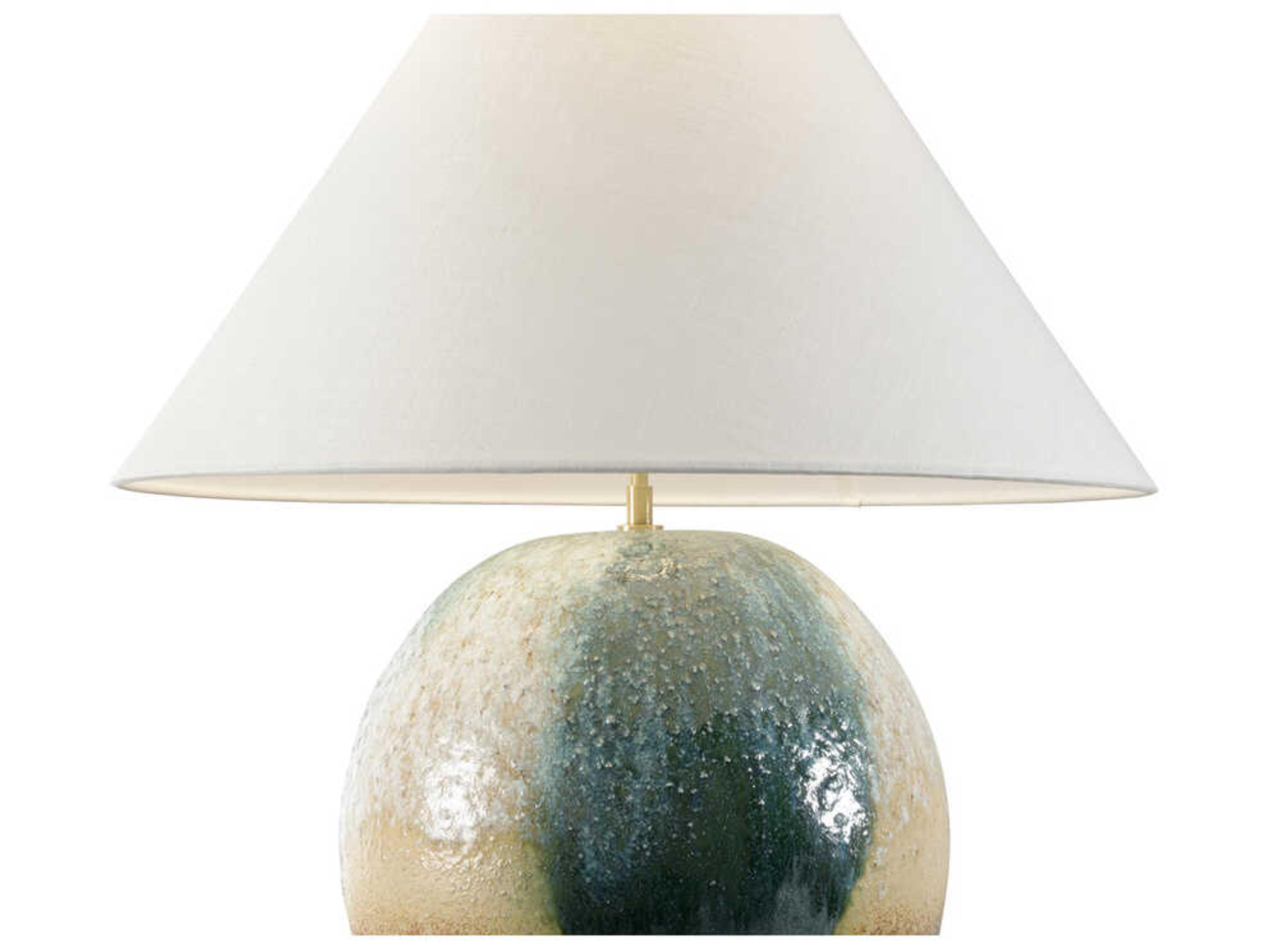 Wildwood Shiga Aoi Brown Green Table Lamp