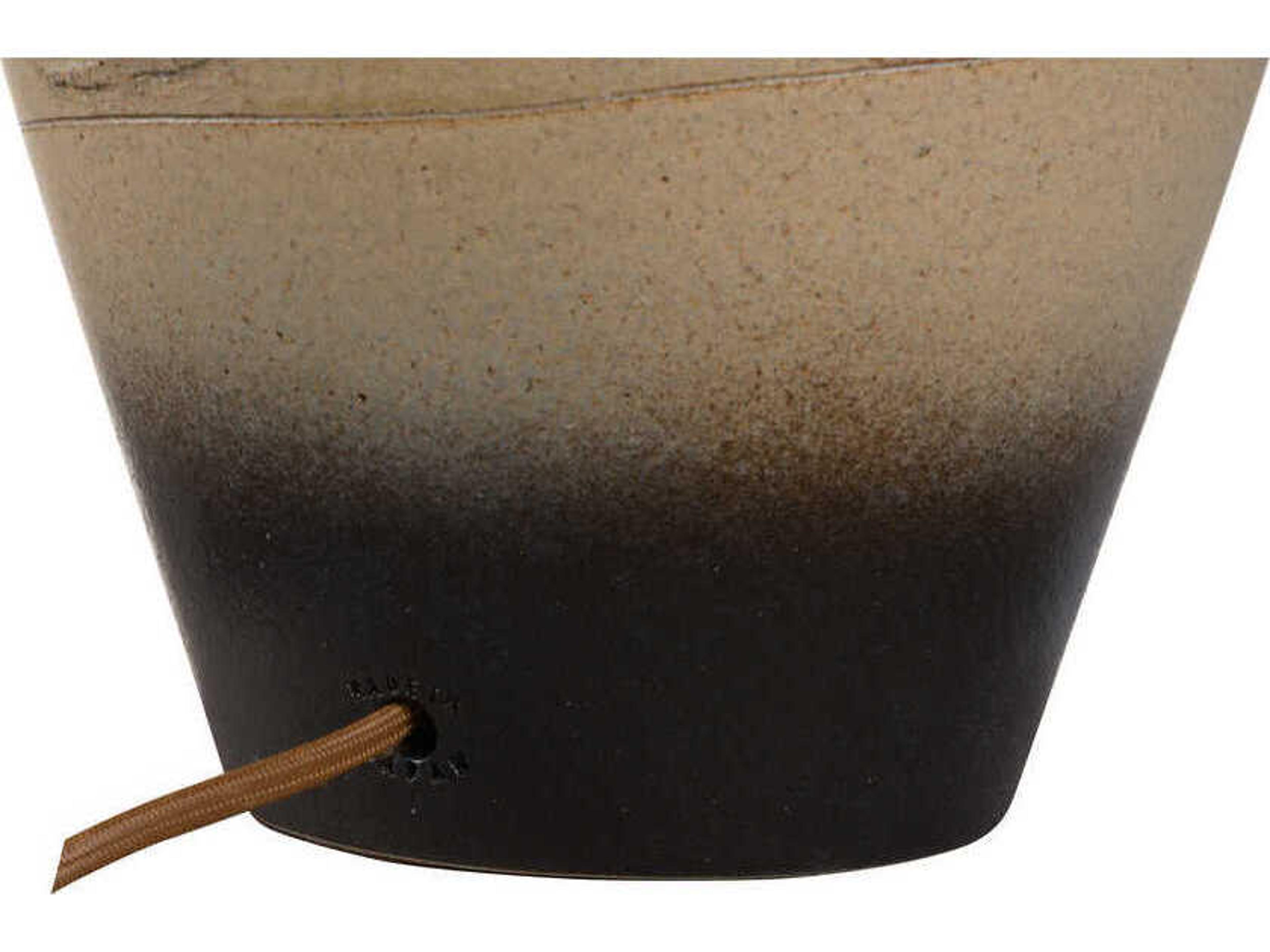 Wildwood Shiga Kento Brown Ombre Tan Linen Buffet Lamp