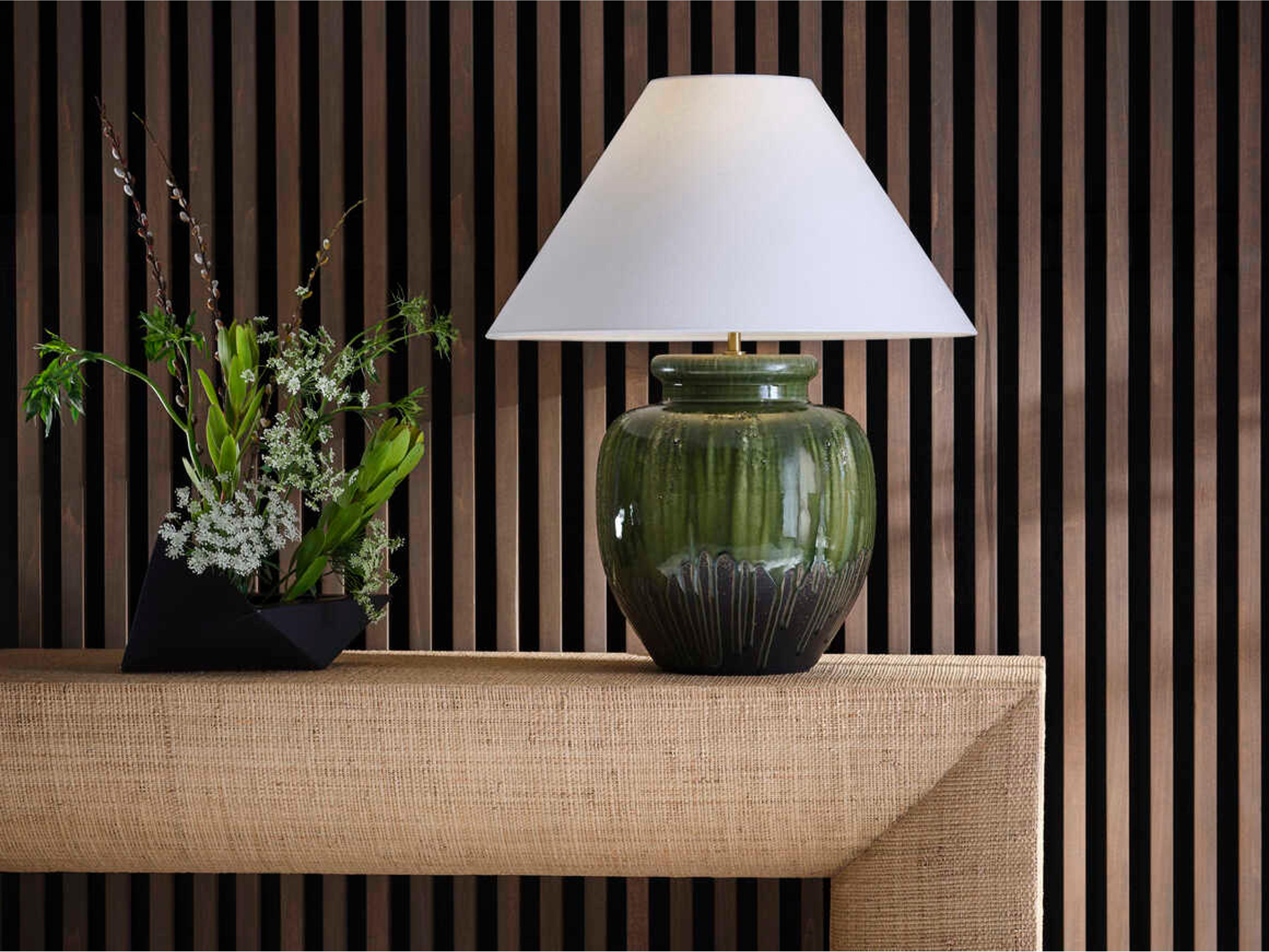Wildwood Shiga Yamato Brown Green Table Lamp