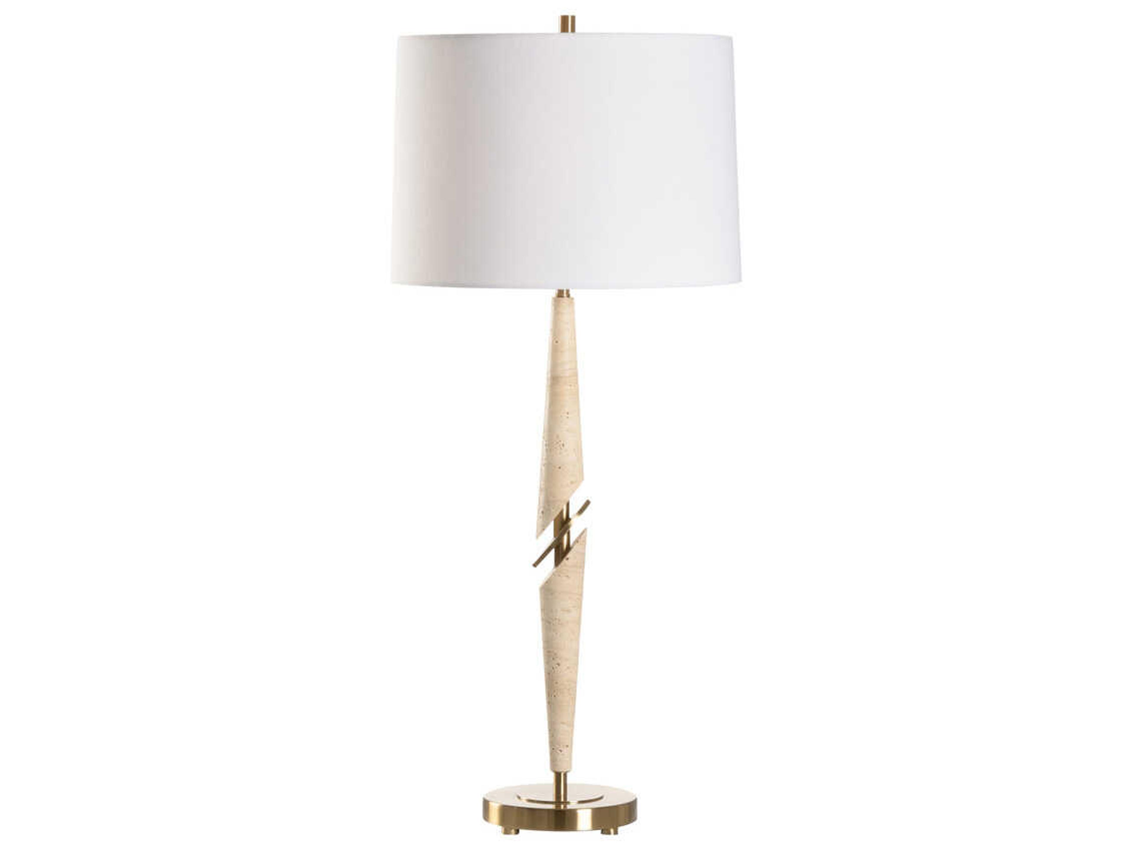 Wildwood Harwich Off White Linen Buffet Lamp