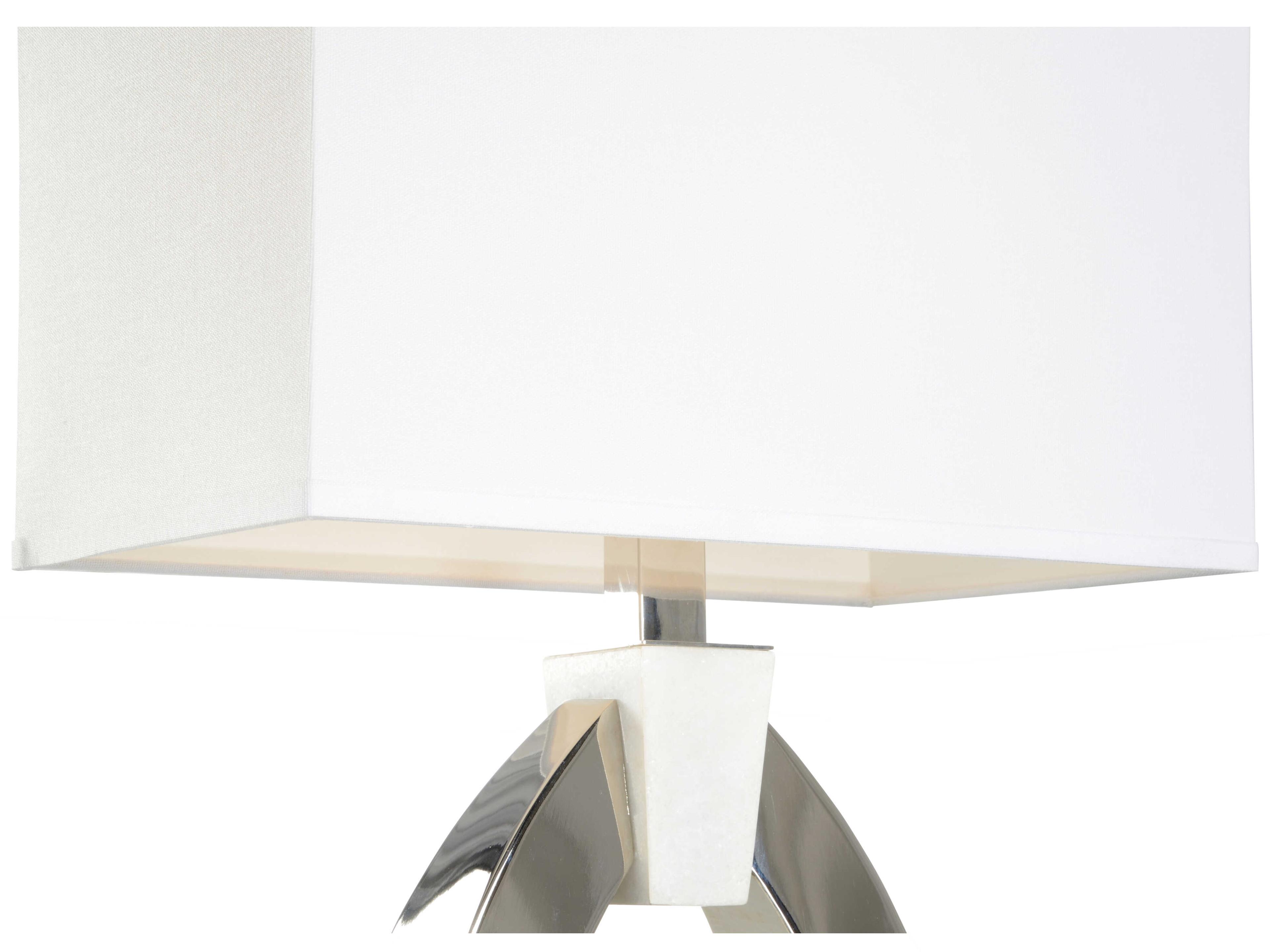 Wildwood Chatham Polished Nickel Off White Linen Buffet Lamp