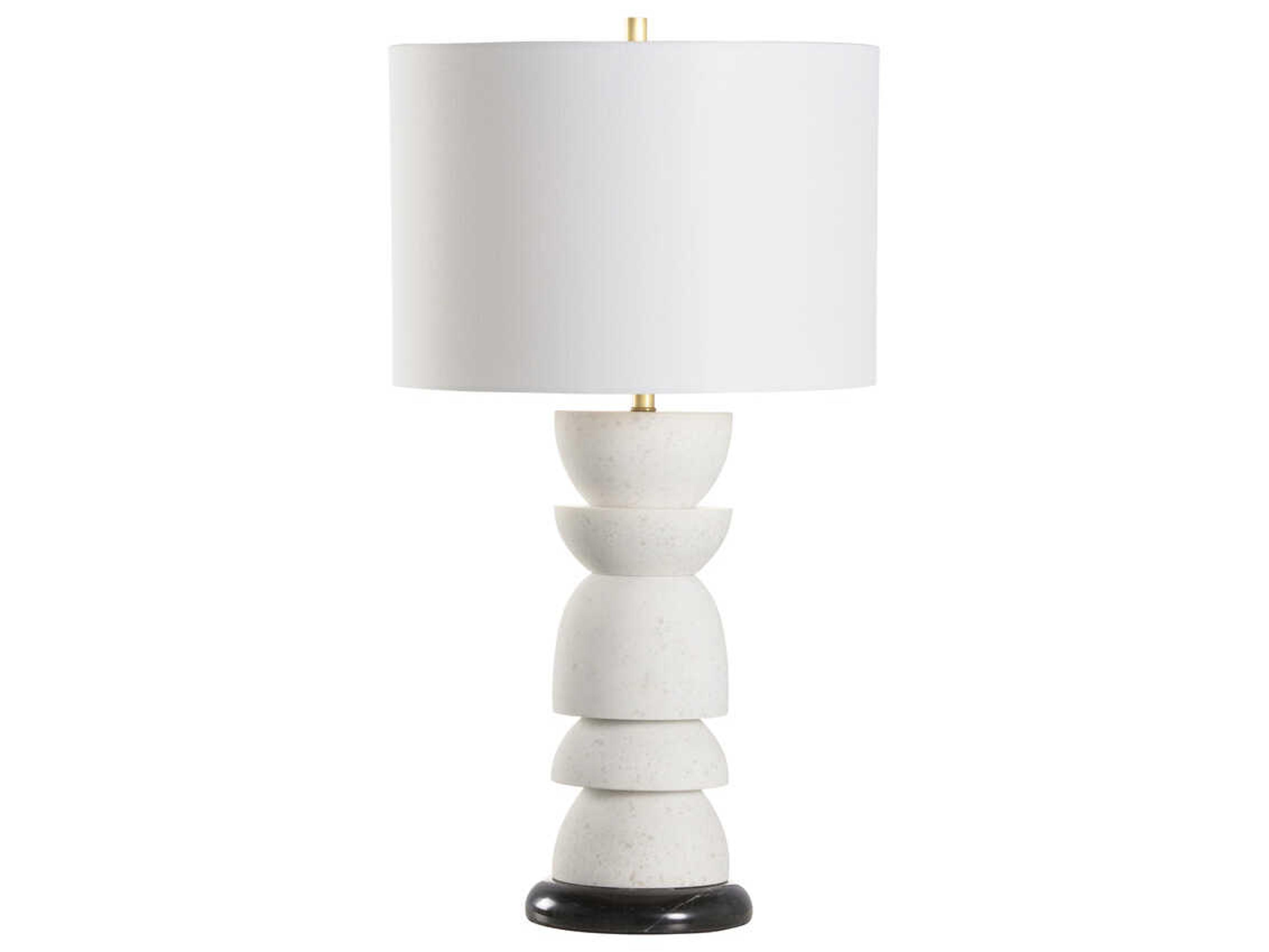Wildwood Totem Off White Linen Buffet Lamp