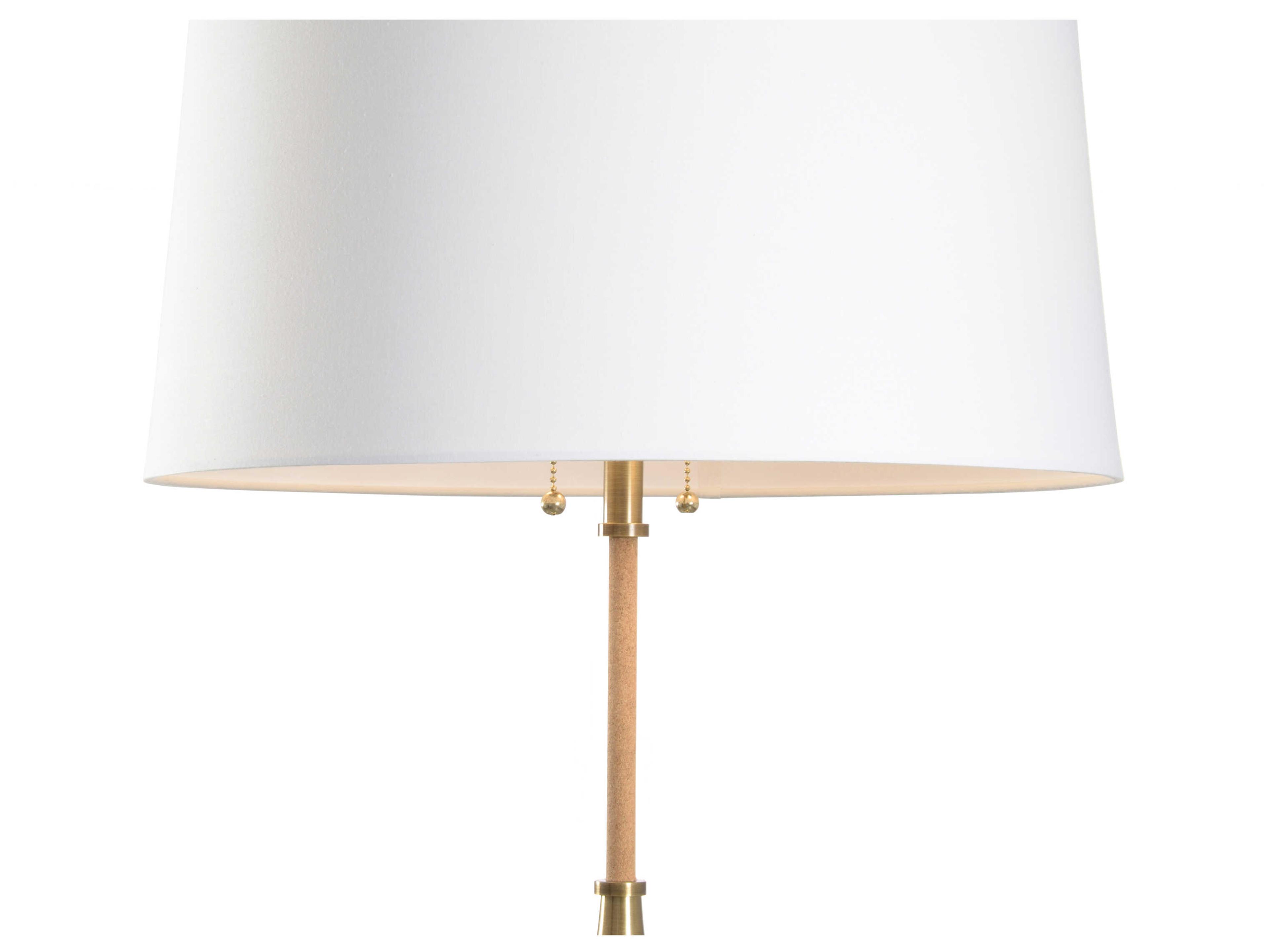 Wildwood Alsace Natural Brown Off White Silk Buffet Lamp