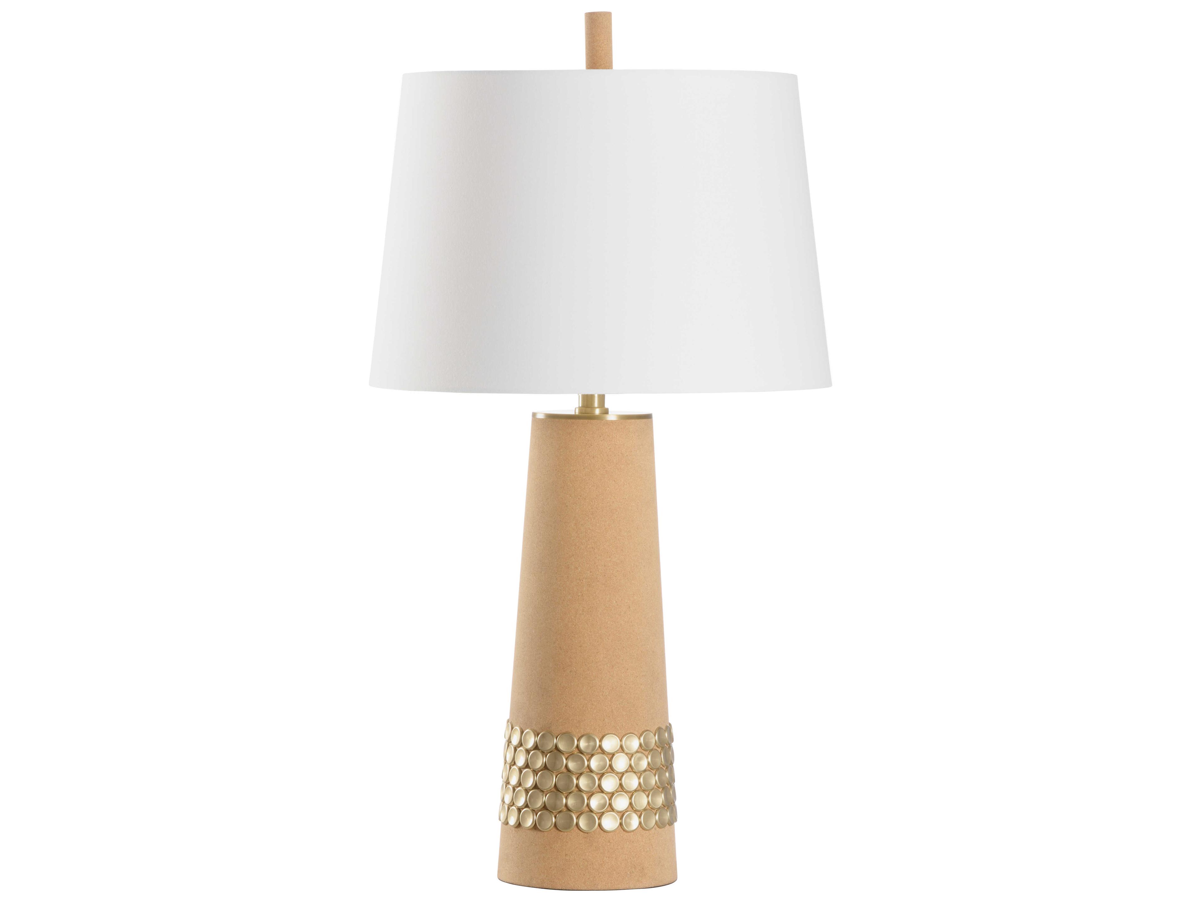 Beaujolais Natural Off White Silkette Buffet Lamp