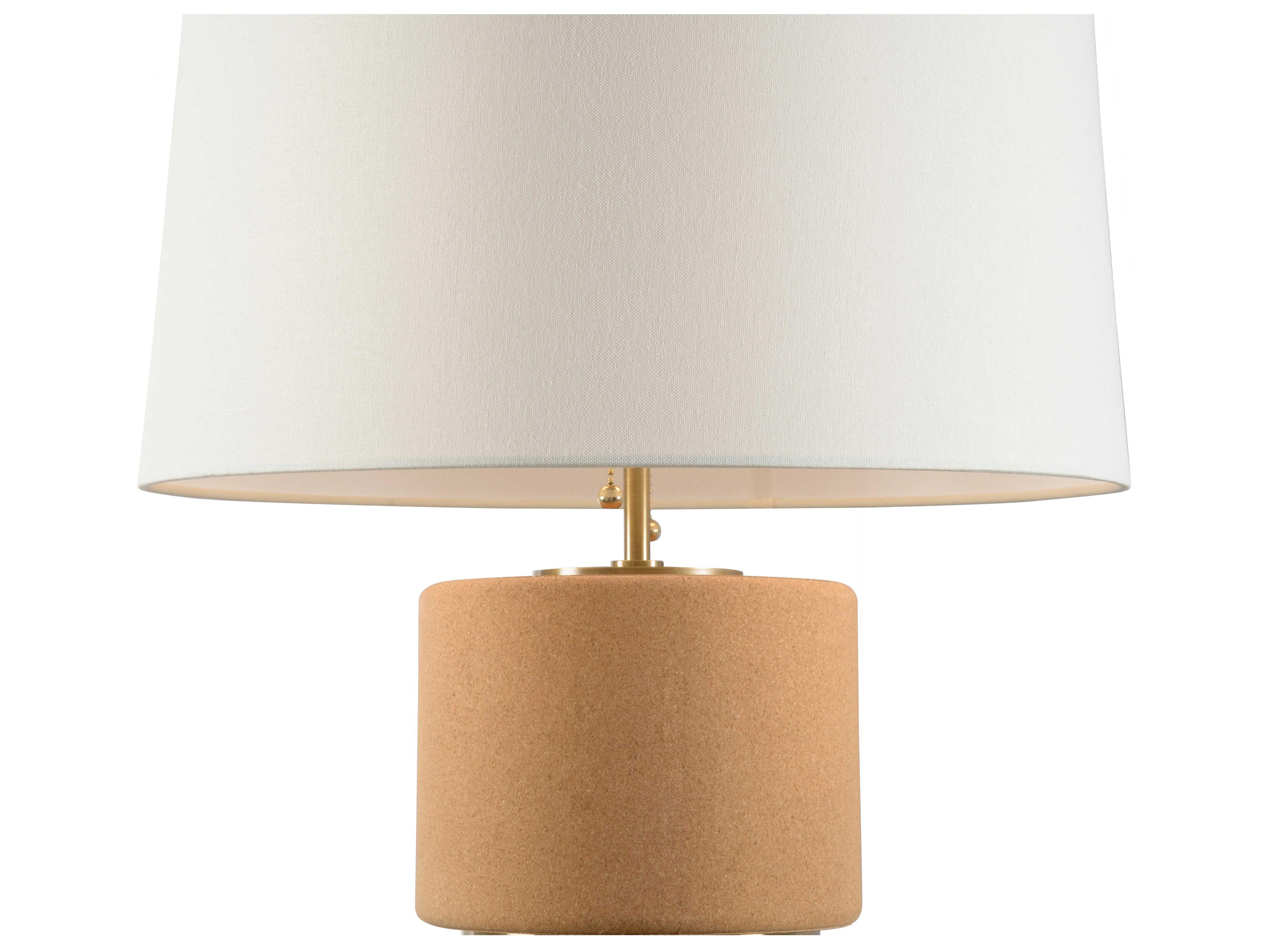 Wildwood Corsica Natural Off White Linen Buffet Lamp