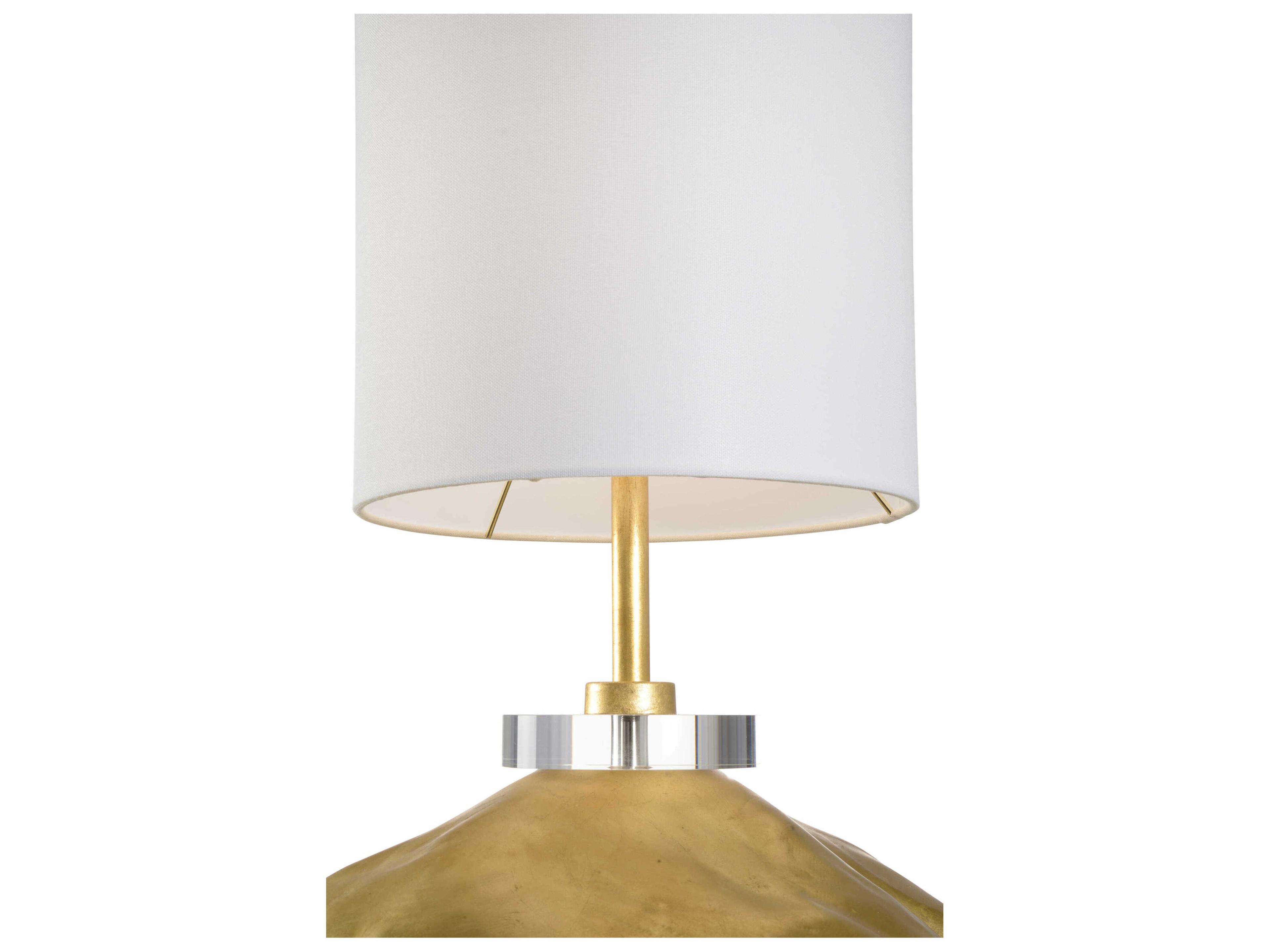Wildwood Margaret Gold Off White Linen Buffet Lamp