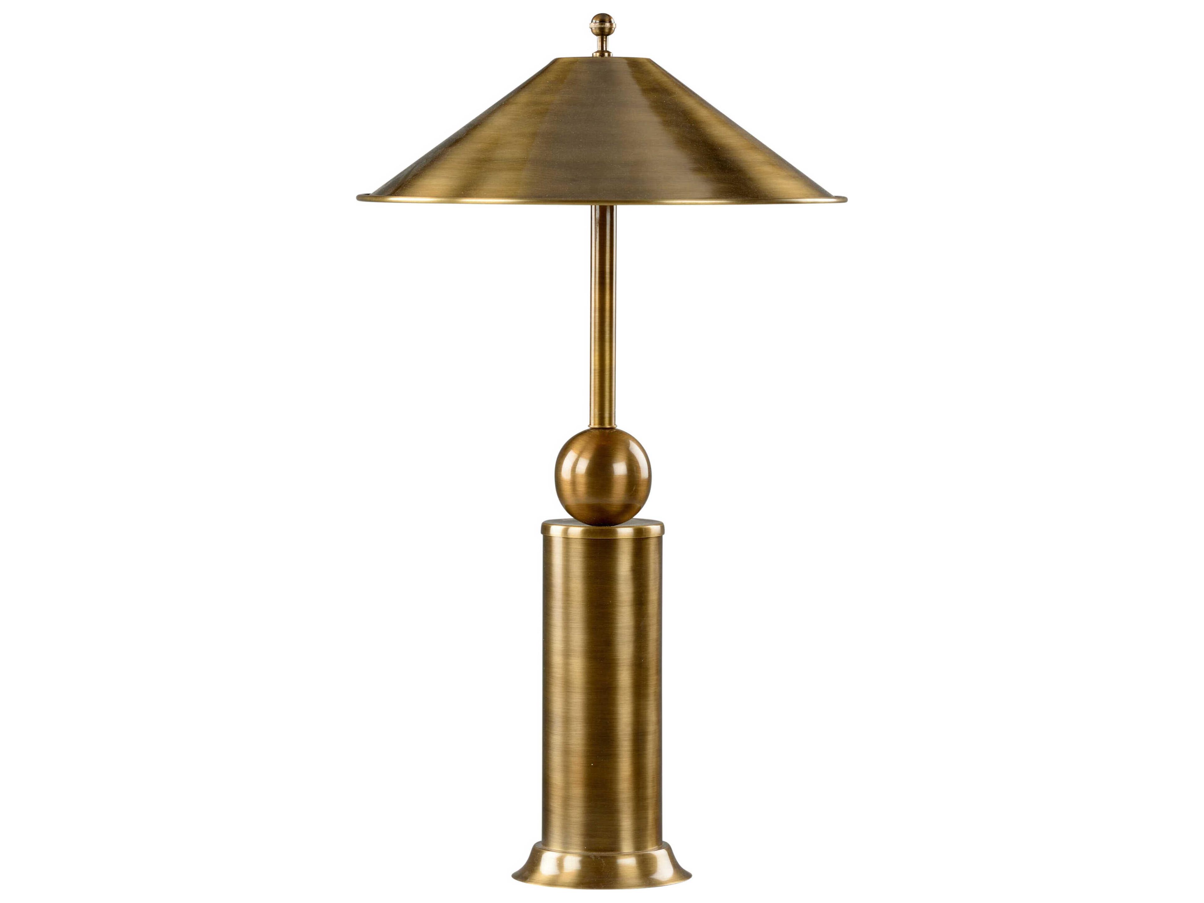 Winbury Antique Brass Buffet Lamp
