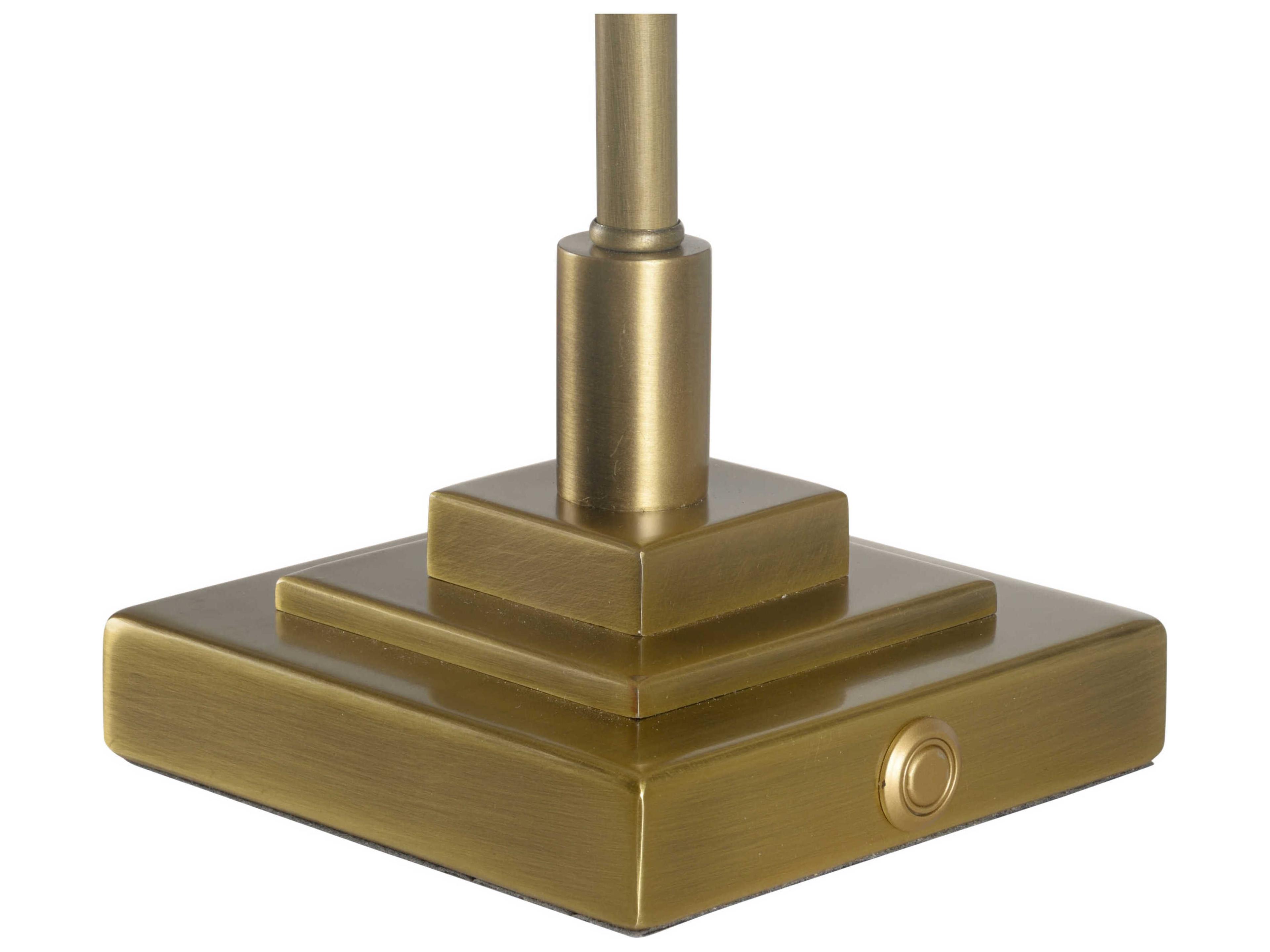 Wildwood Nathan Antique Brass White Linen Table Lamp