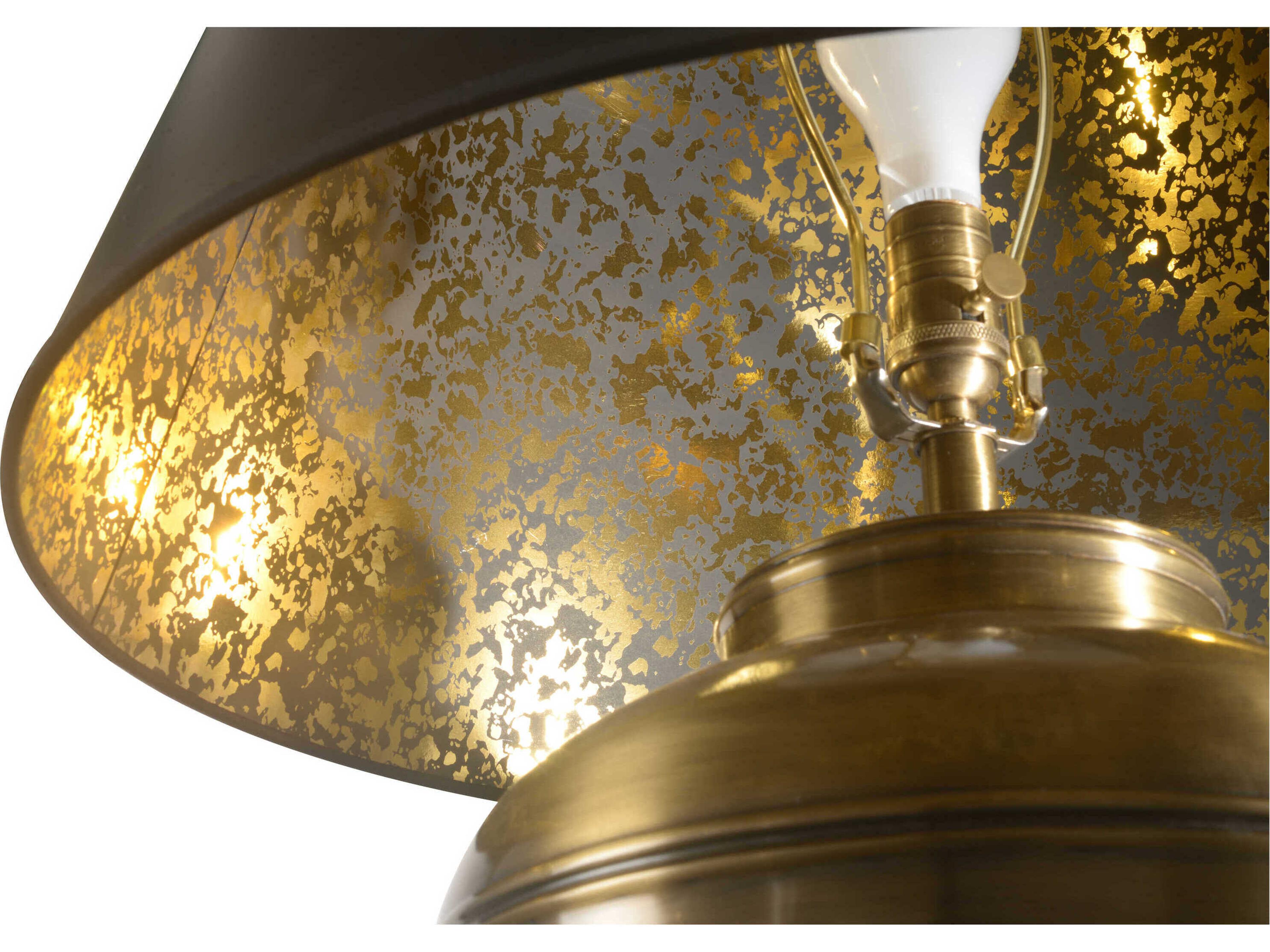 Wildwood Vaughan 
Antique Brass Nickel Black Silkette Buffet Lamp