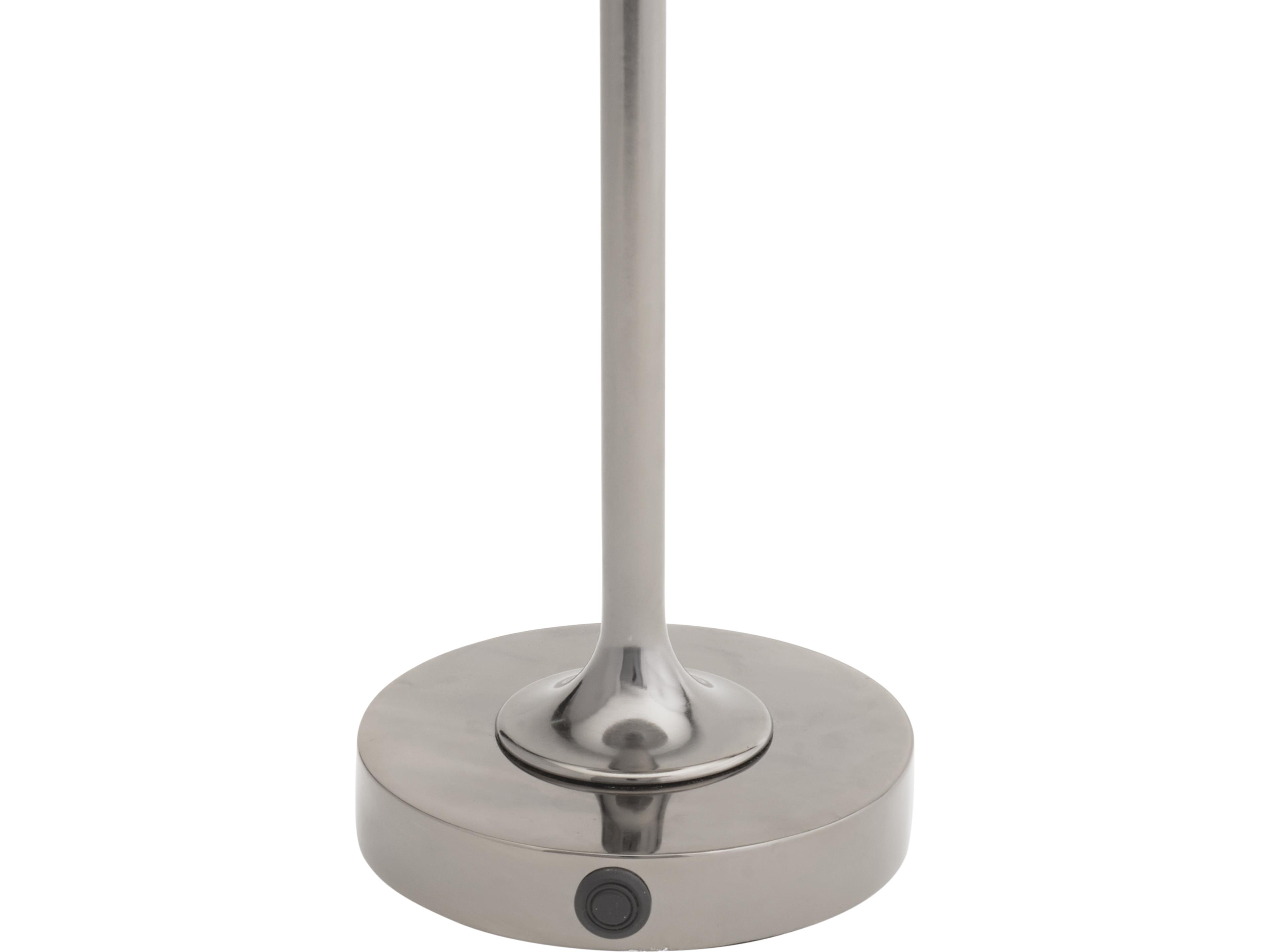 Wildwood Black Nickel Smoke Clear Table Lamp