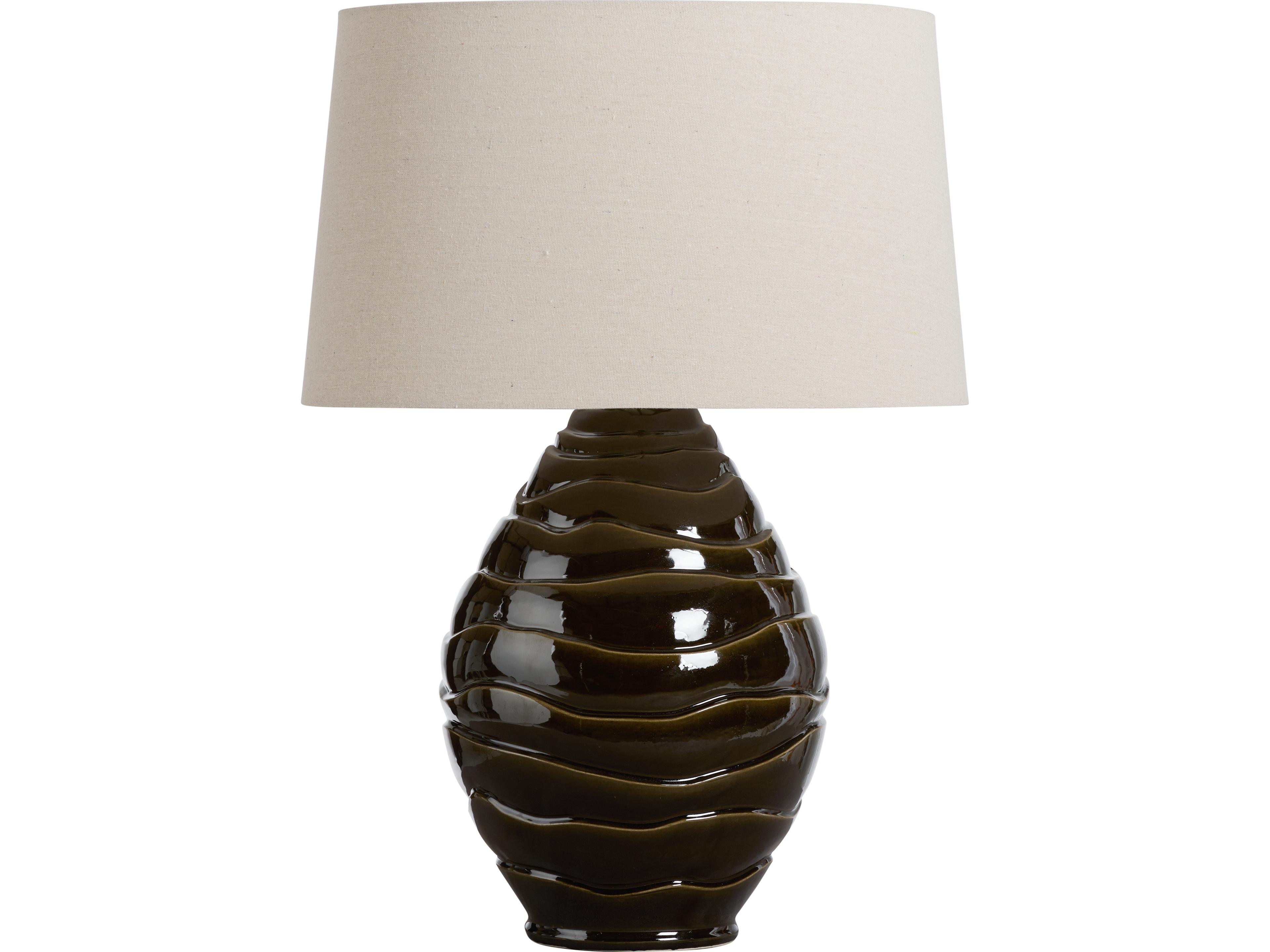 Wildwood Greenish Brown Glaze Table Lamp