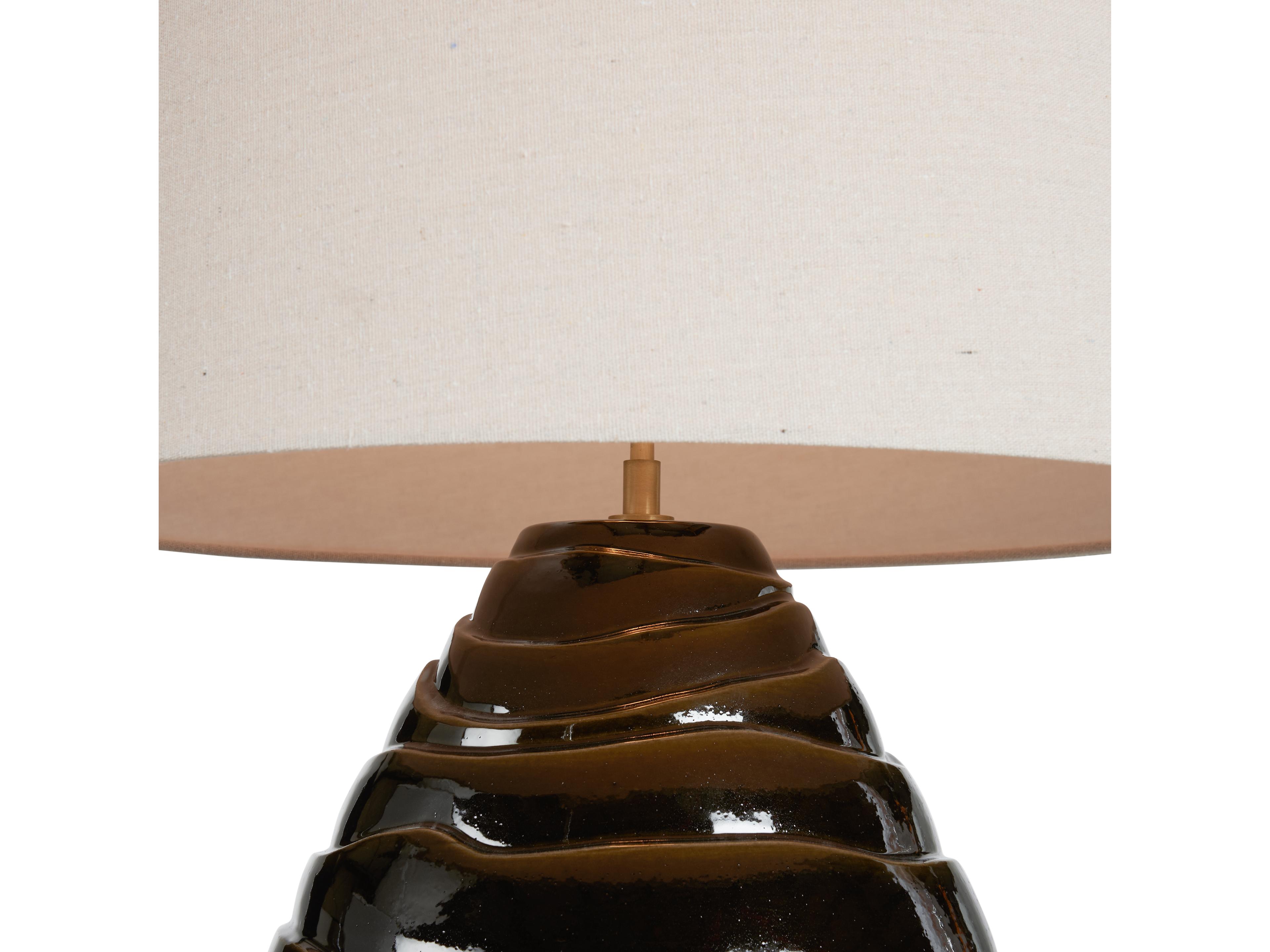 Wildwood Greenish Brown Glaze Table Lamp