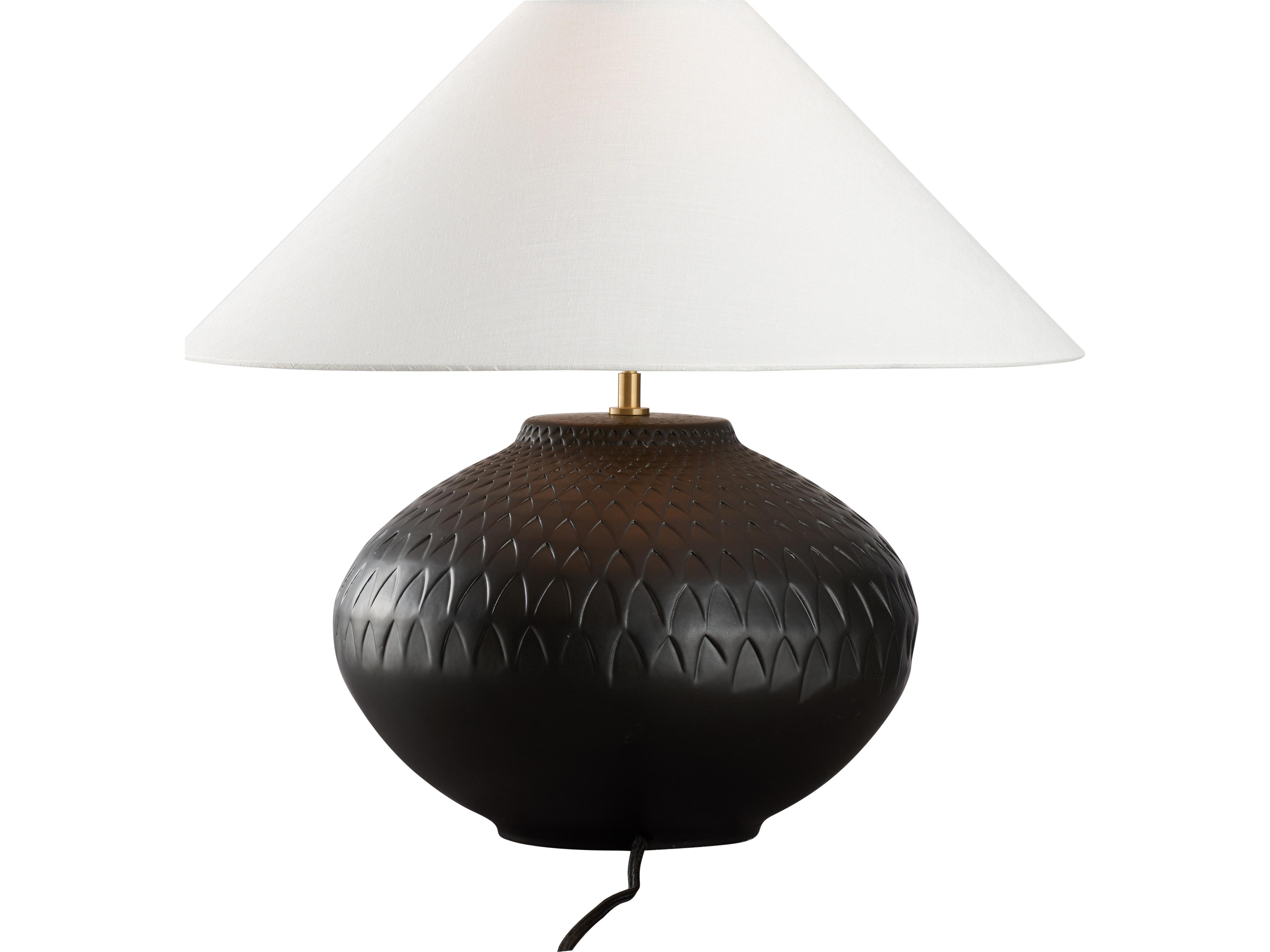 Wildwood Matte Black Glaze Table Lamp