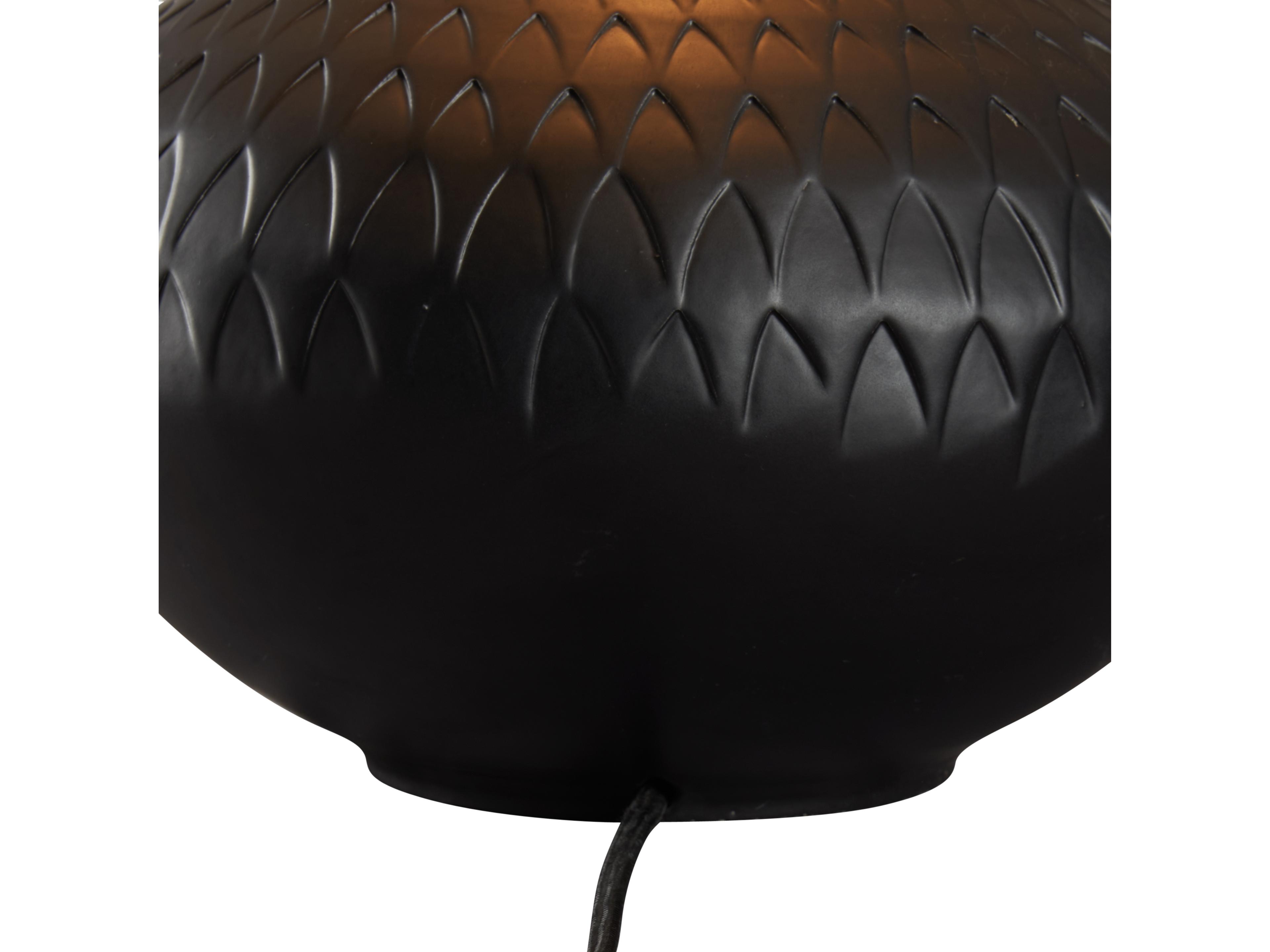 Wildwood Matte Black Glaze Table Lamp