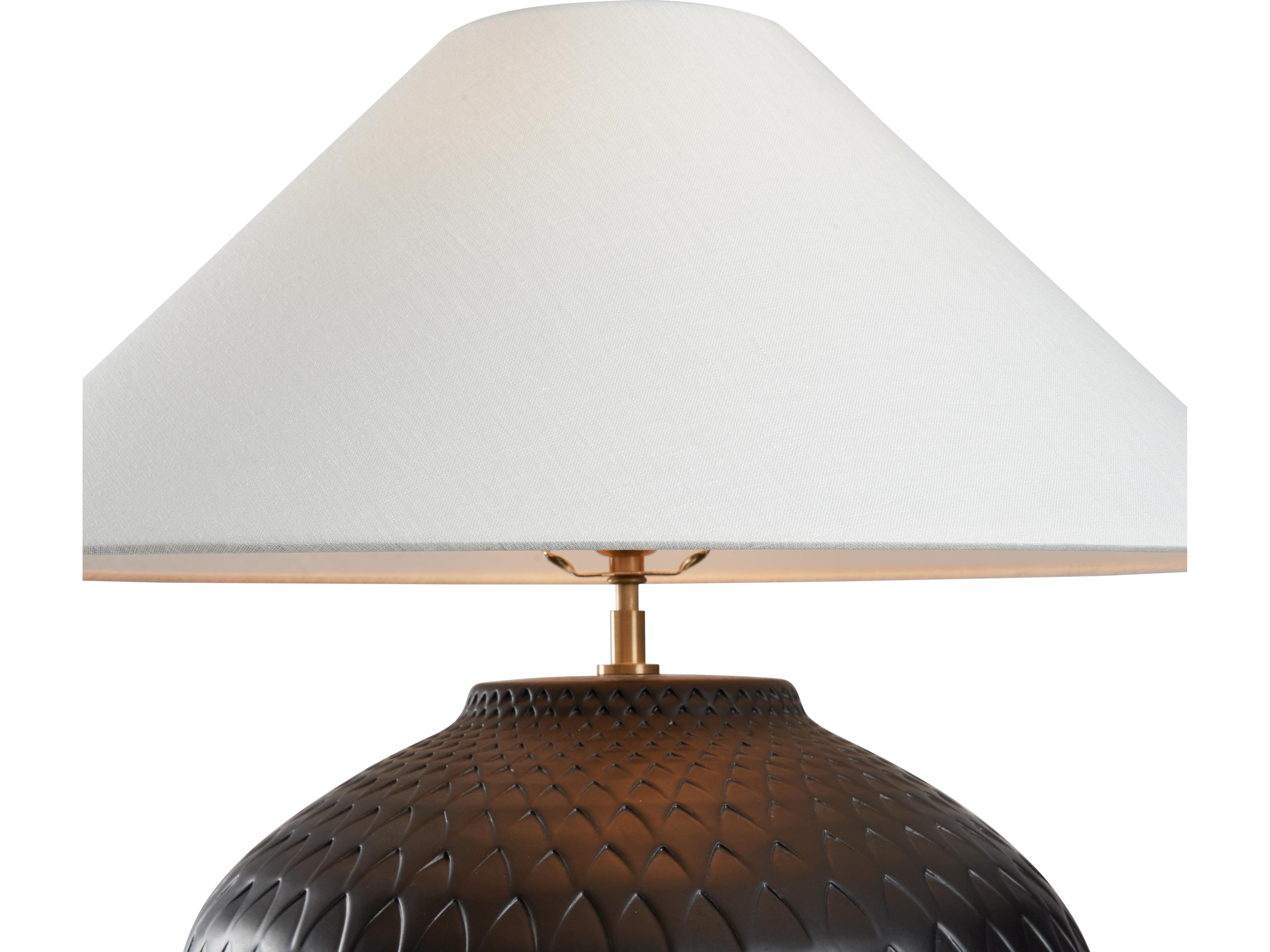 Wildwood Matte Black Glaze Table Lamp