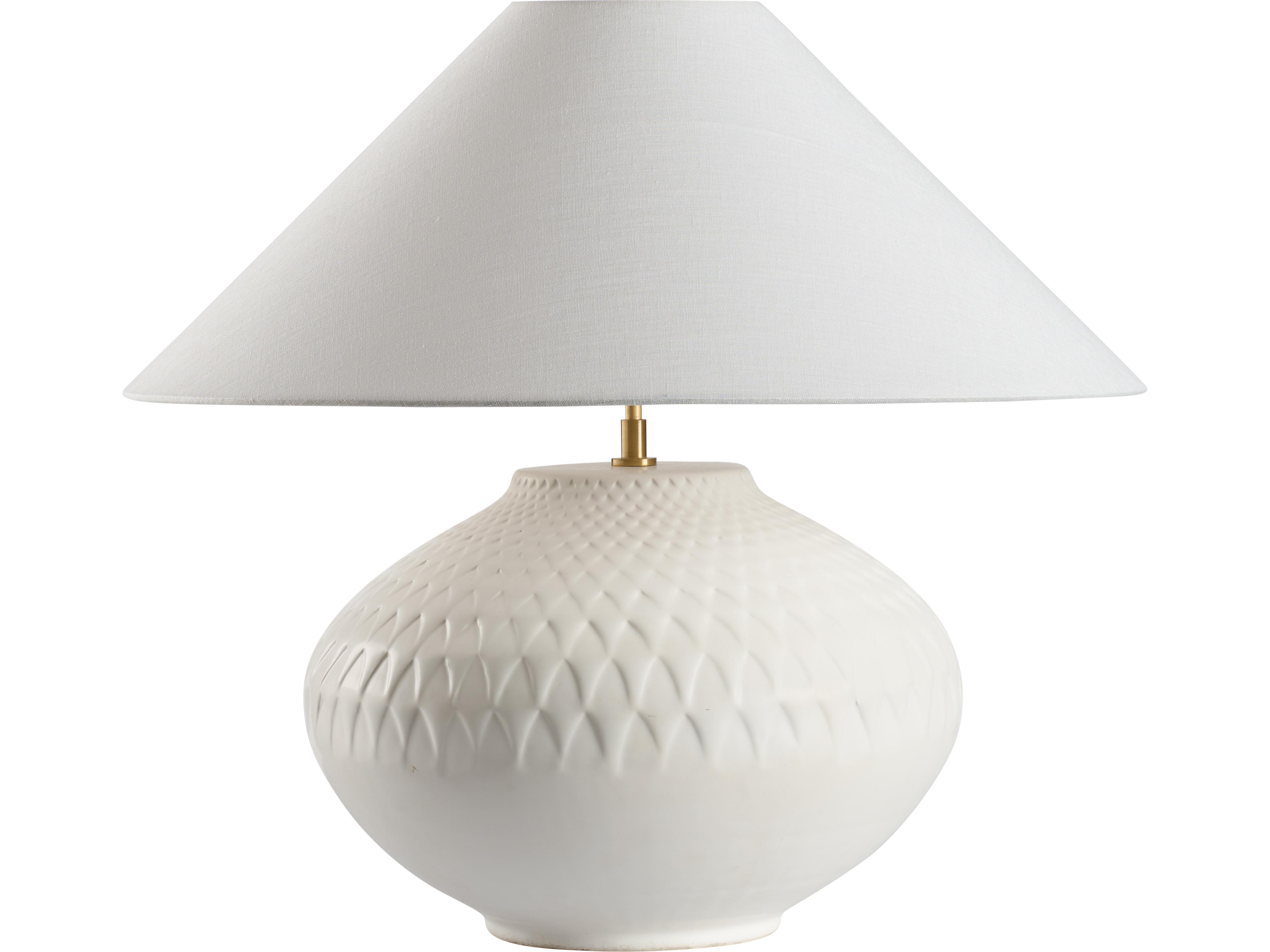 Wildwood Matte White Glaze Table Lamp