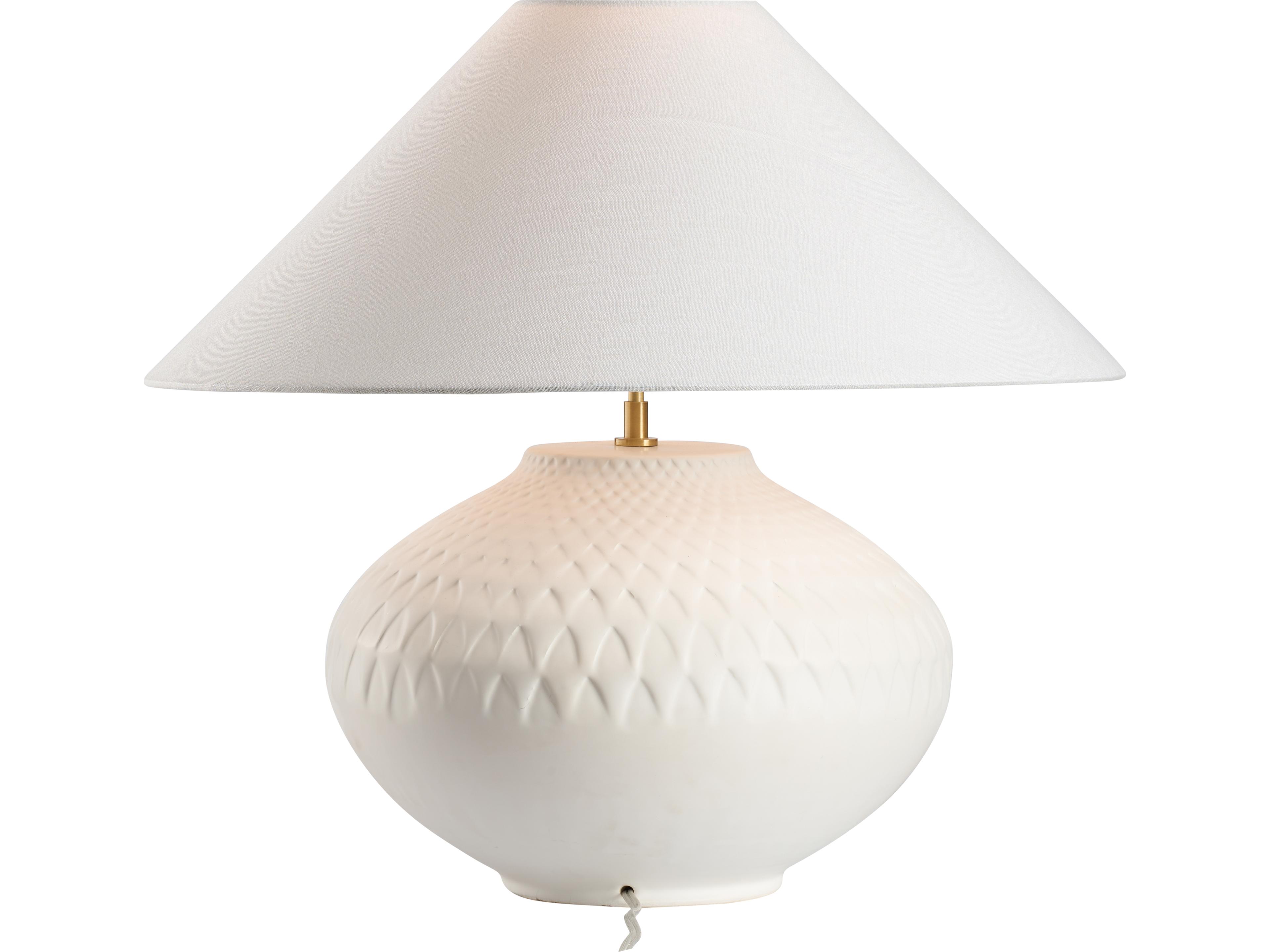 Wildwood Matte White Glaze Table Lamp