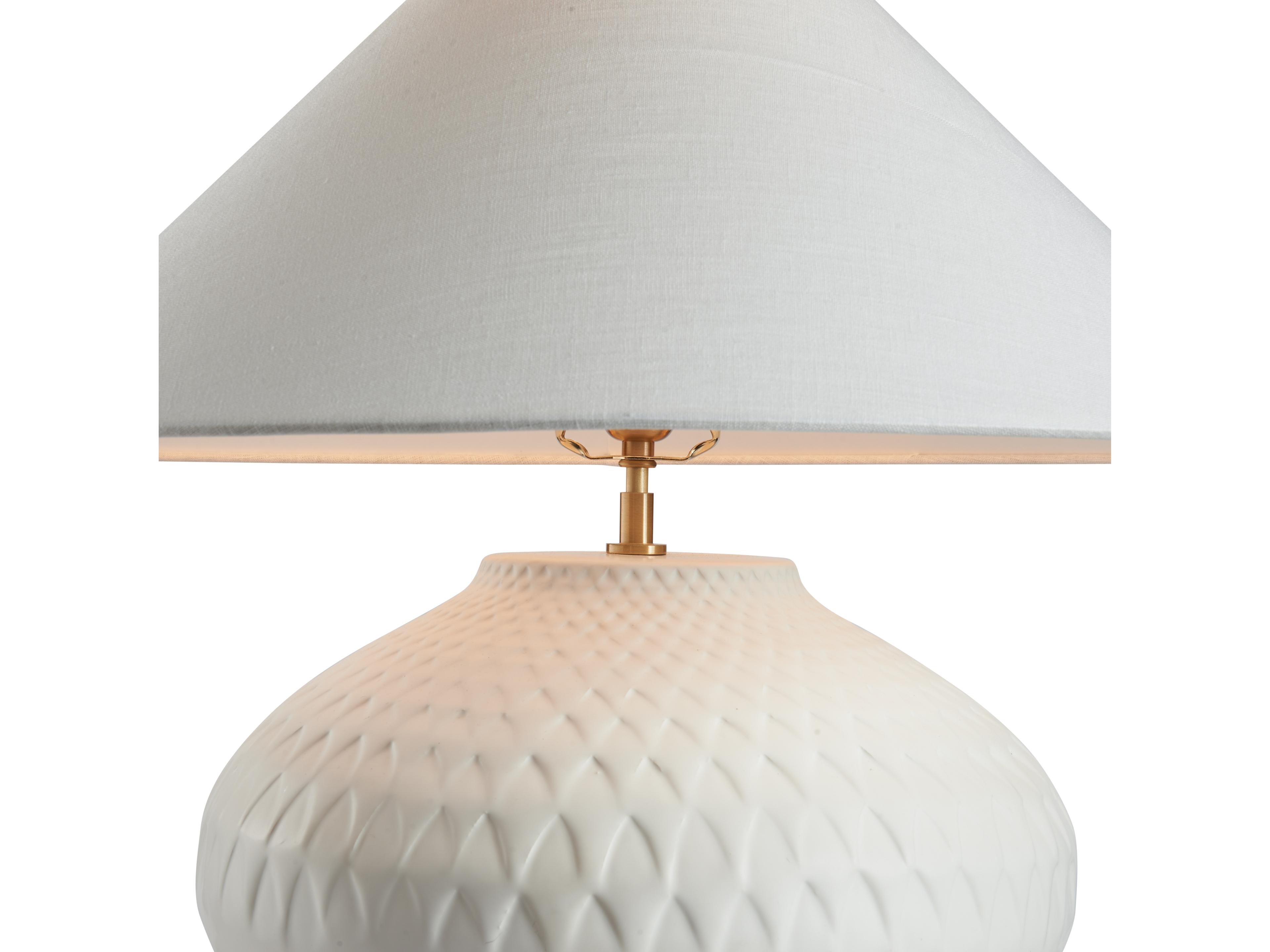Wildwood Matte White Glaze Table Lamp