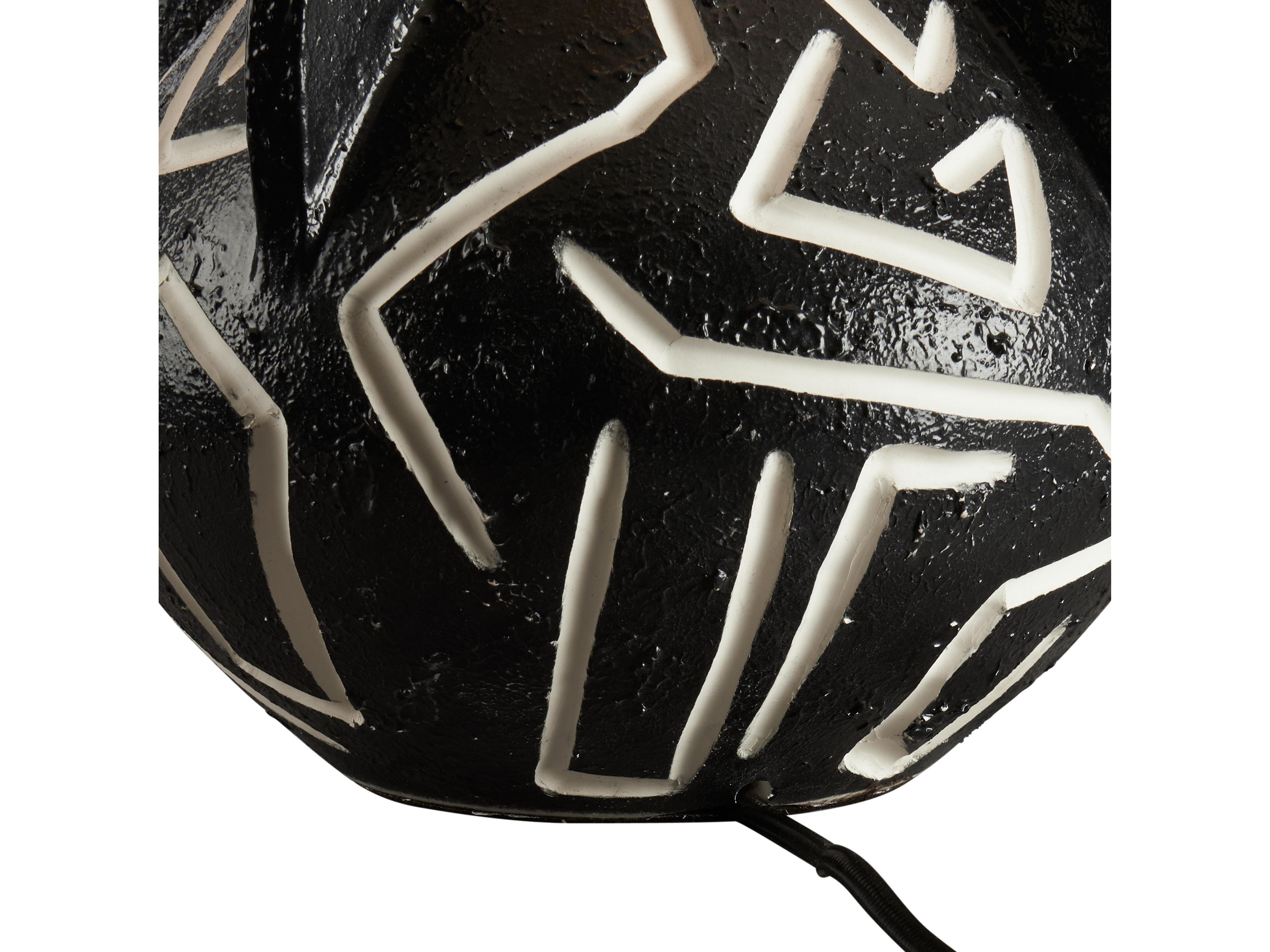 Wildwood Rough Black Glaze With White Scratches Traditional Table Lamp