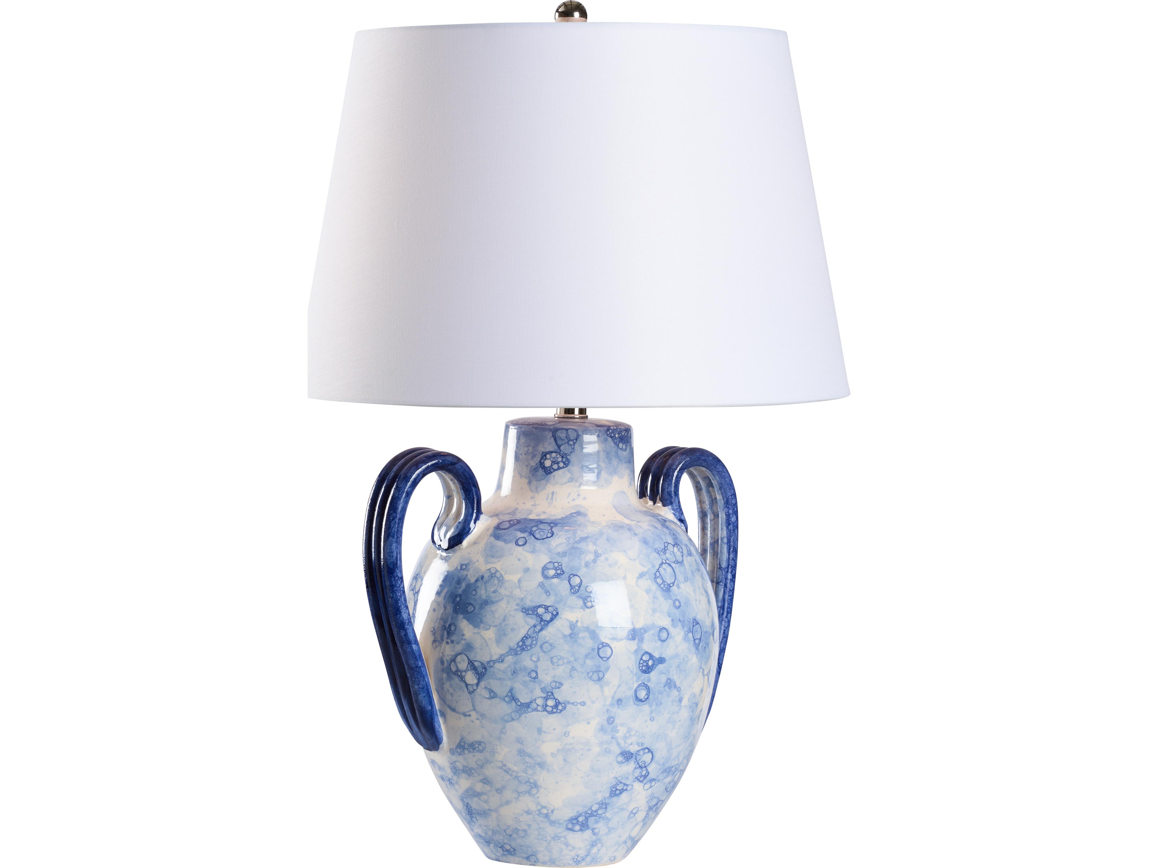 Wildwood Blue Bubble Glaze Traditional Table Lamp