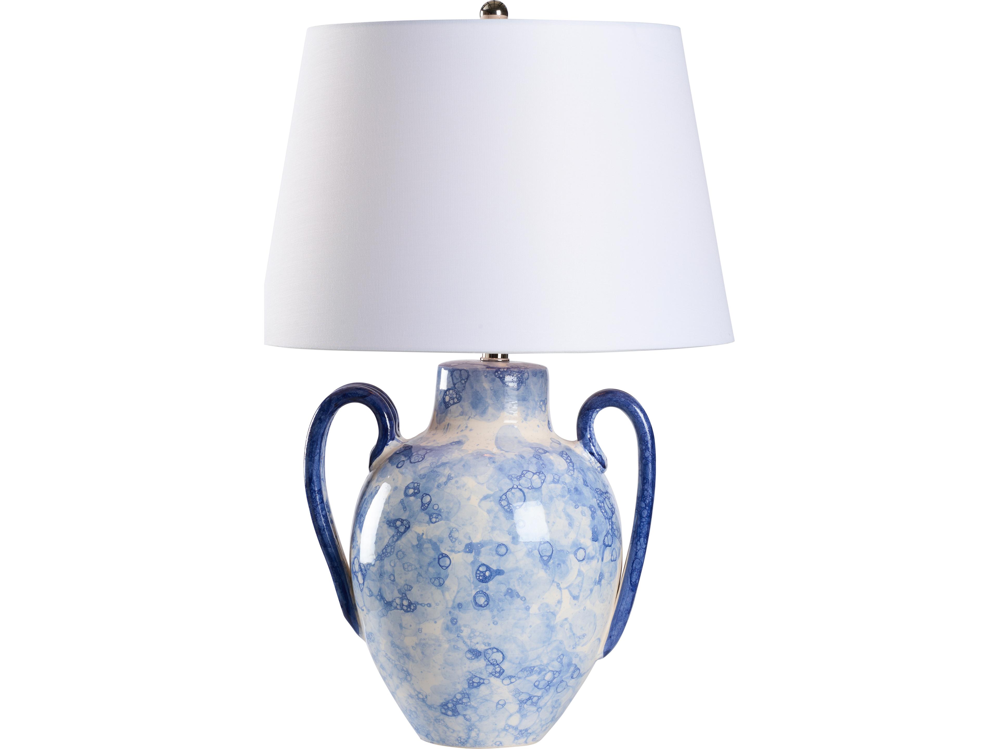 Wildwood Blue Bubble Glaze Traditional Table Lamp