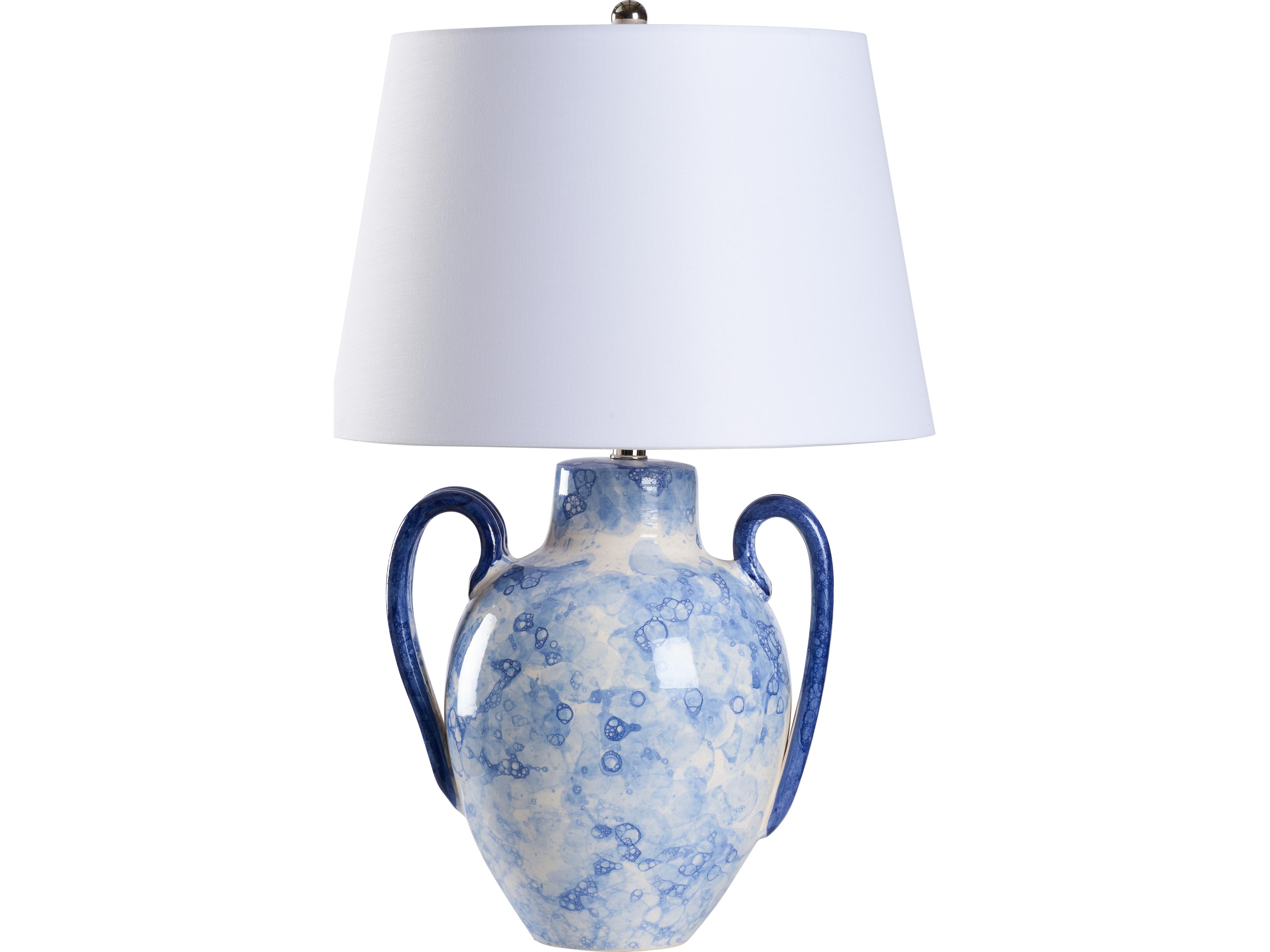 Wildwood Blue Bubble Glaze Traditional Table Lamp